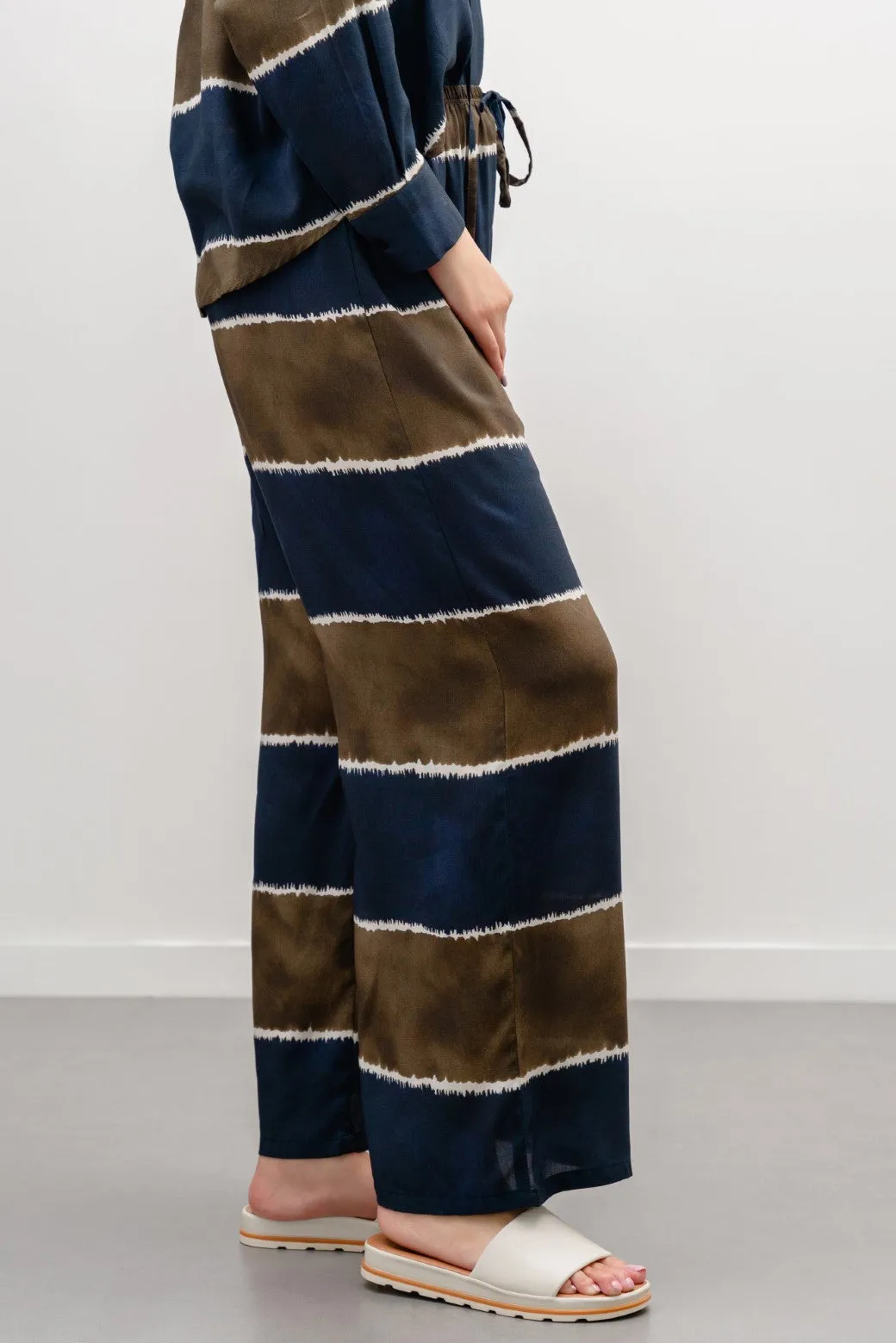 All Day Comfort Fit SHIBORI PRINTED PANTS