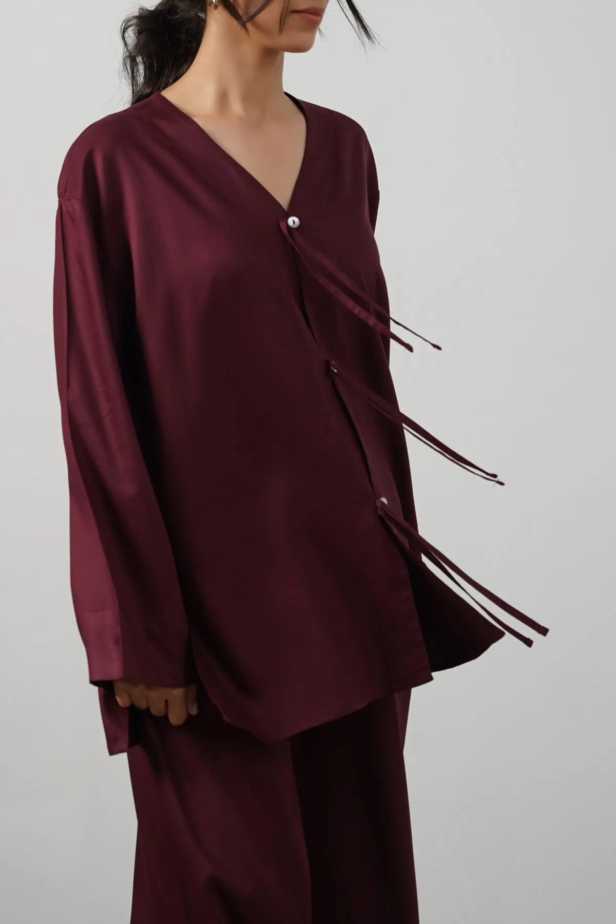 Thermoregulating Layer Non Iron Fabric FREESTYLE BOW BLOUSE