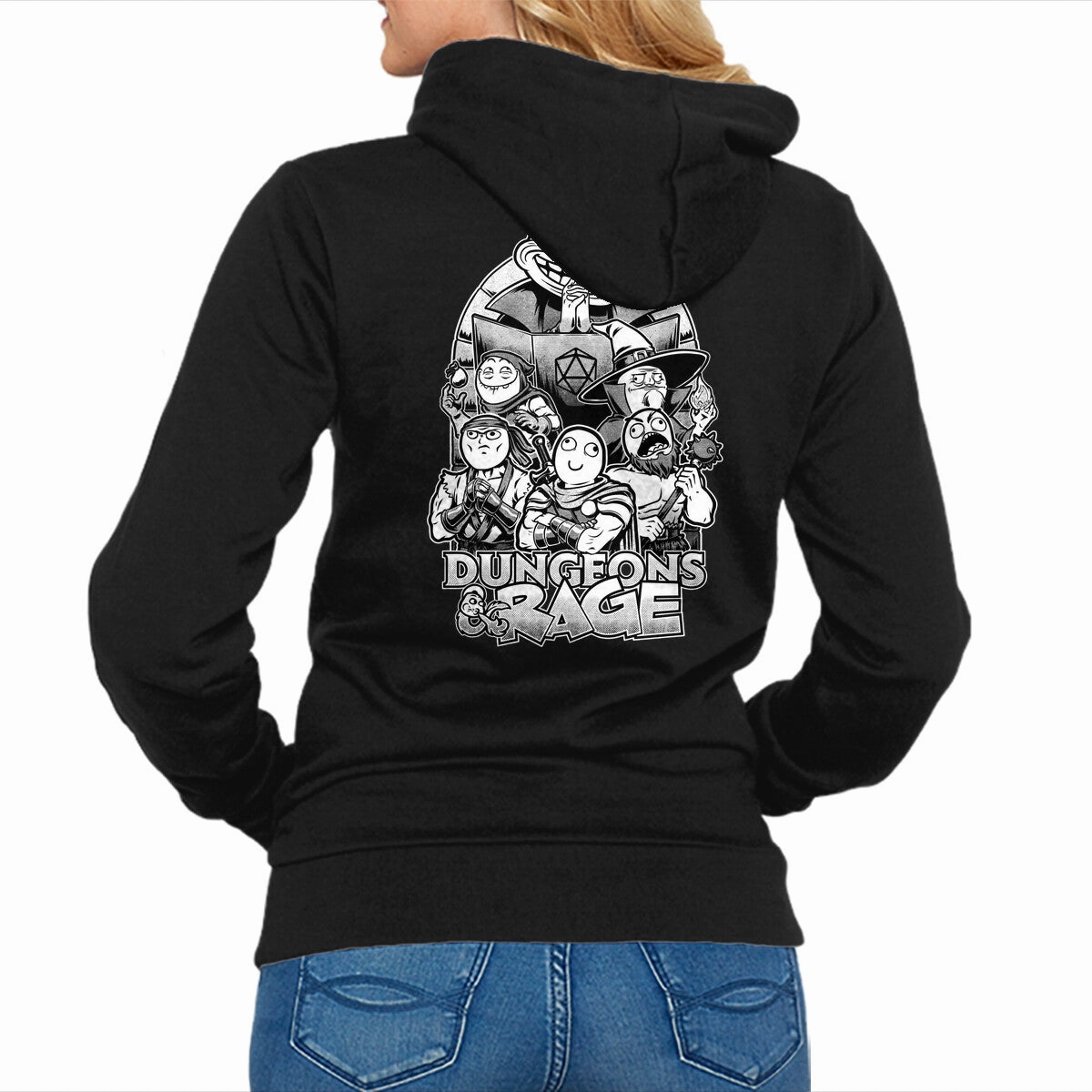 Dungeons And Rage Meme Urban Hoodie
