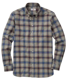 Preppy Vibe Tagless Design Ganstead Plaid Button-Down Sport Shirt