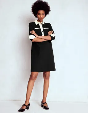 Georgina Ponte Dress-Black & White Evening-Wear