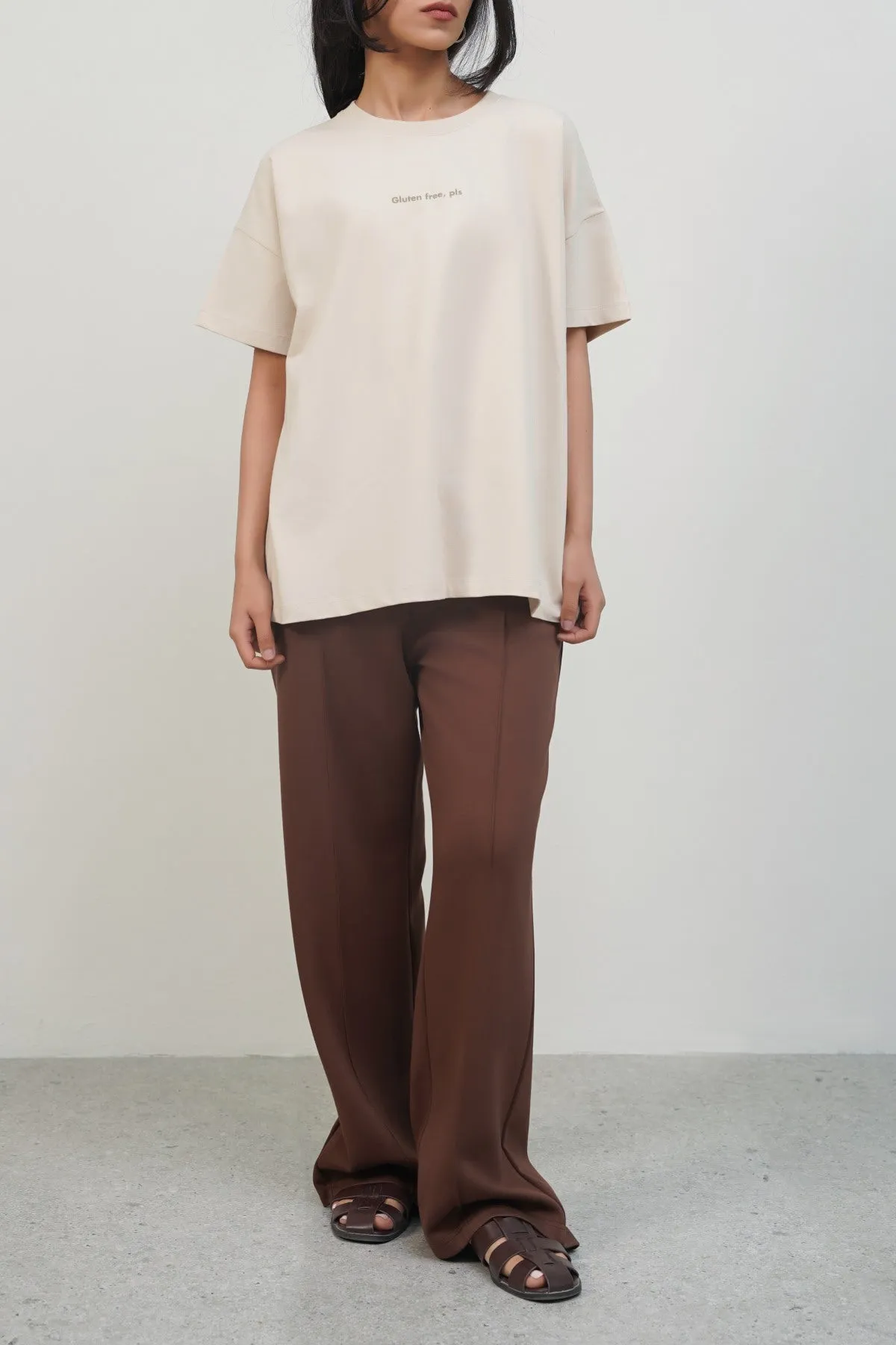 GLUTEN FREE ,PLS OVERSIZED TEE Seamless Design Chic Appeal