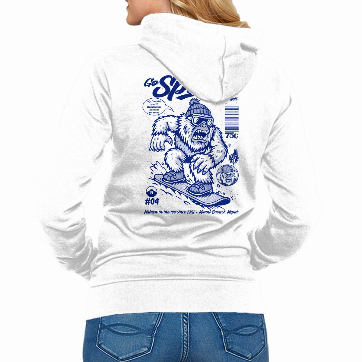 Go Sports Yeti Timeless Hoodie ribbon accents