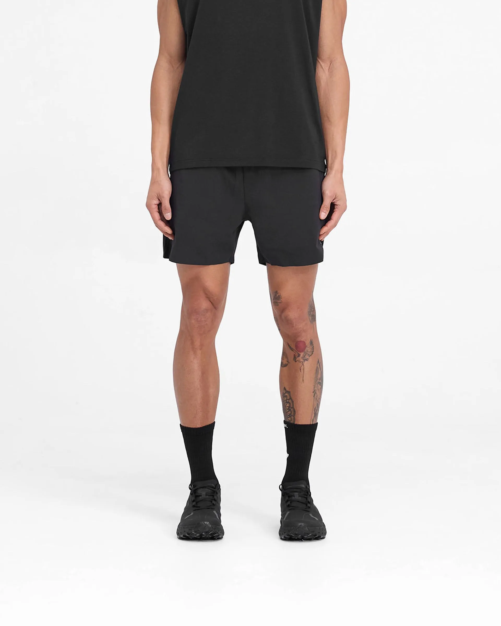 Team 247 Fused Shorts - Black Crisp Texture