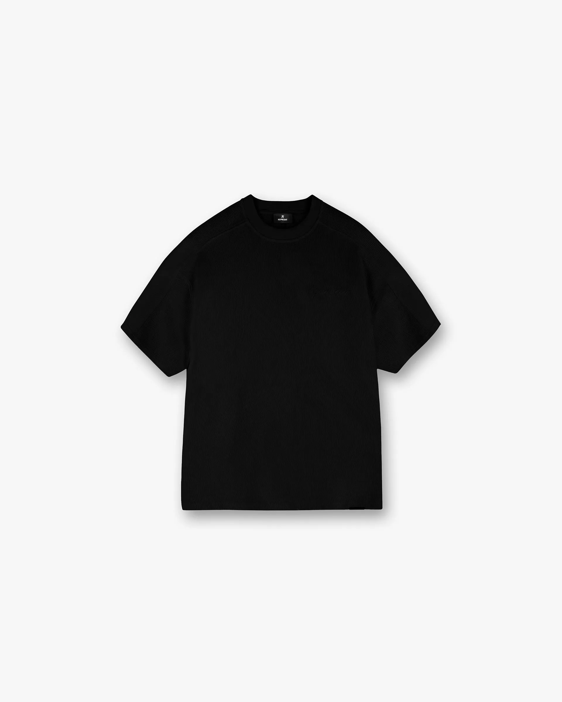 LongLastingColor Waffle T-Shirt - Jet Black