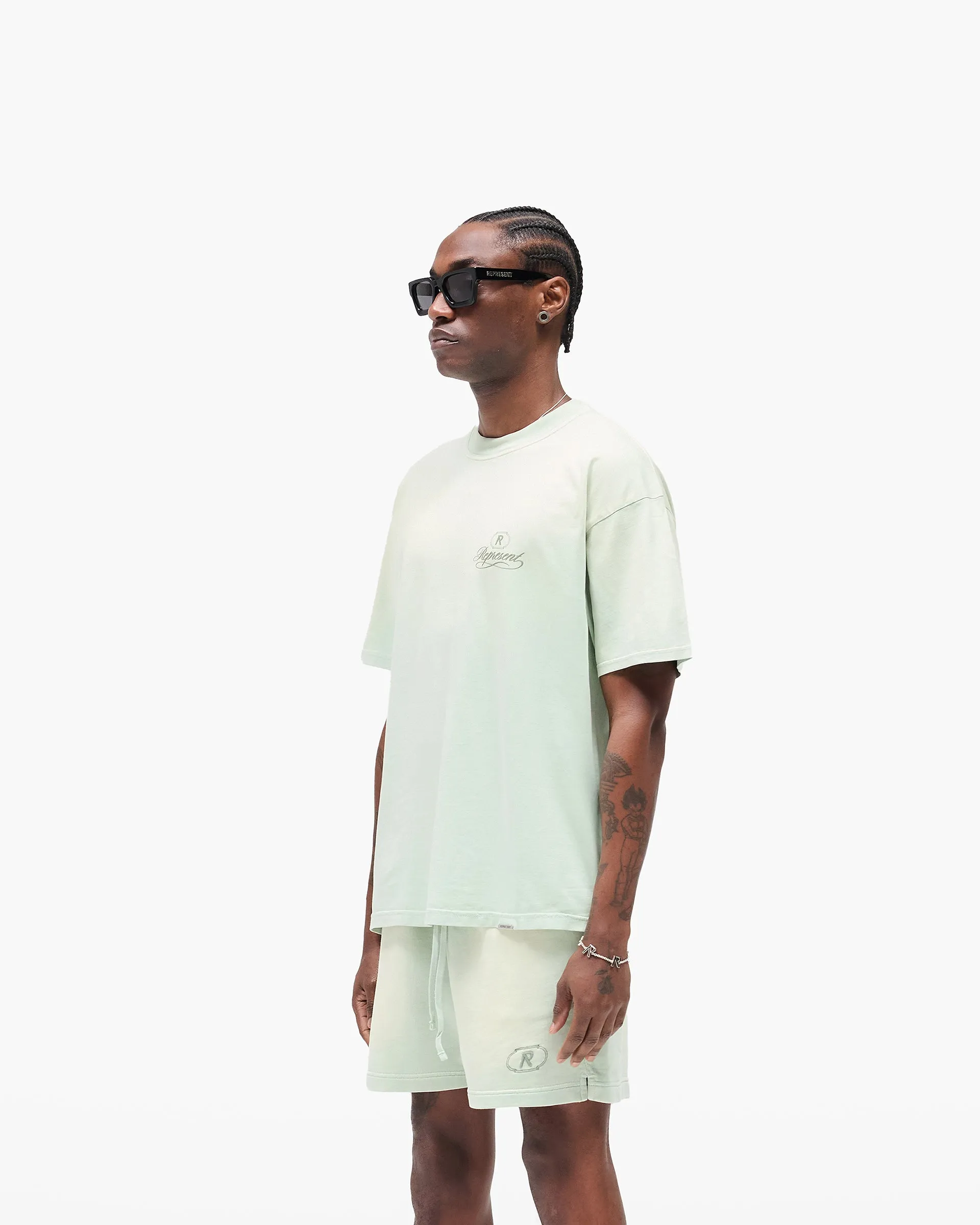 Grand Vintage T-Shirt - Washed Sage Soft Touch Fabric Effortless Comfort