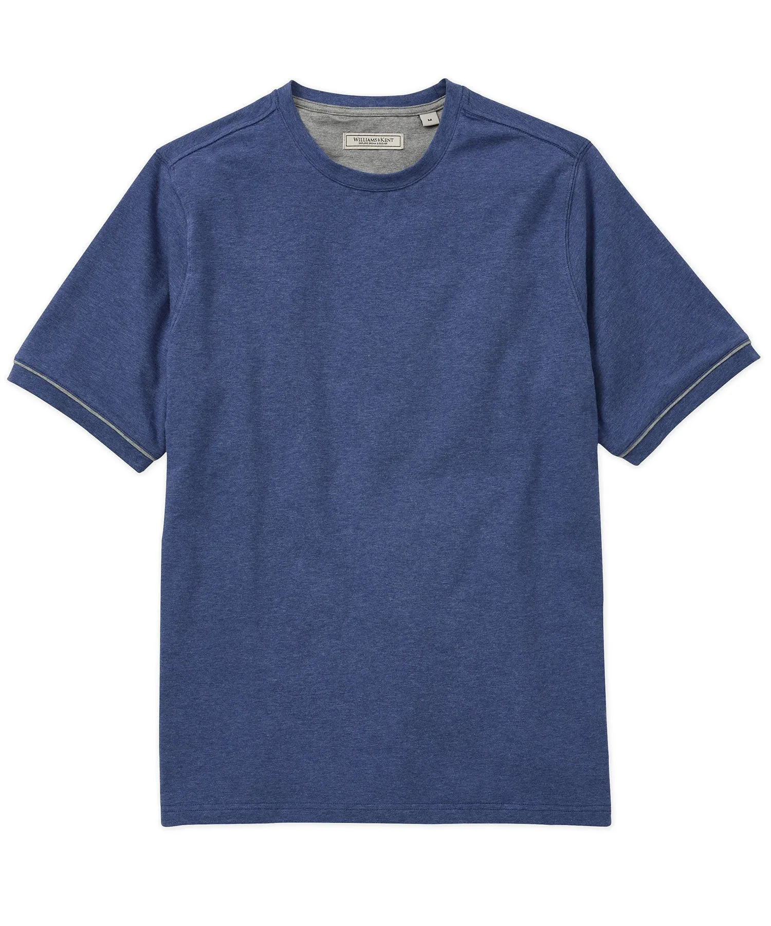 Heather Stretch Jersey Crewneck Tee Seamless construction Workwear Option