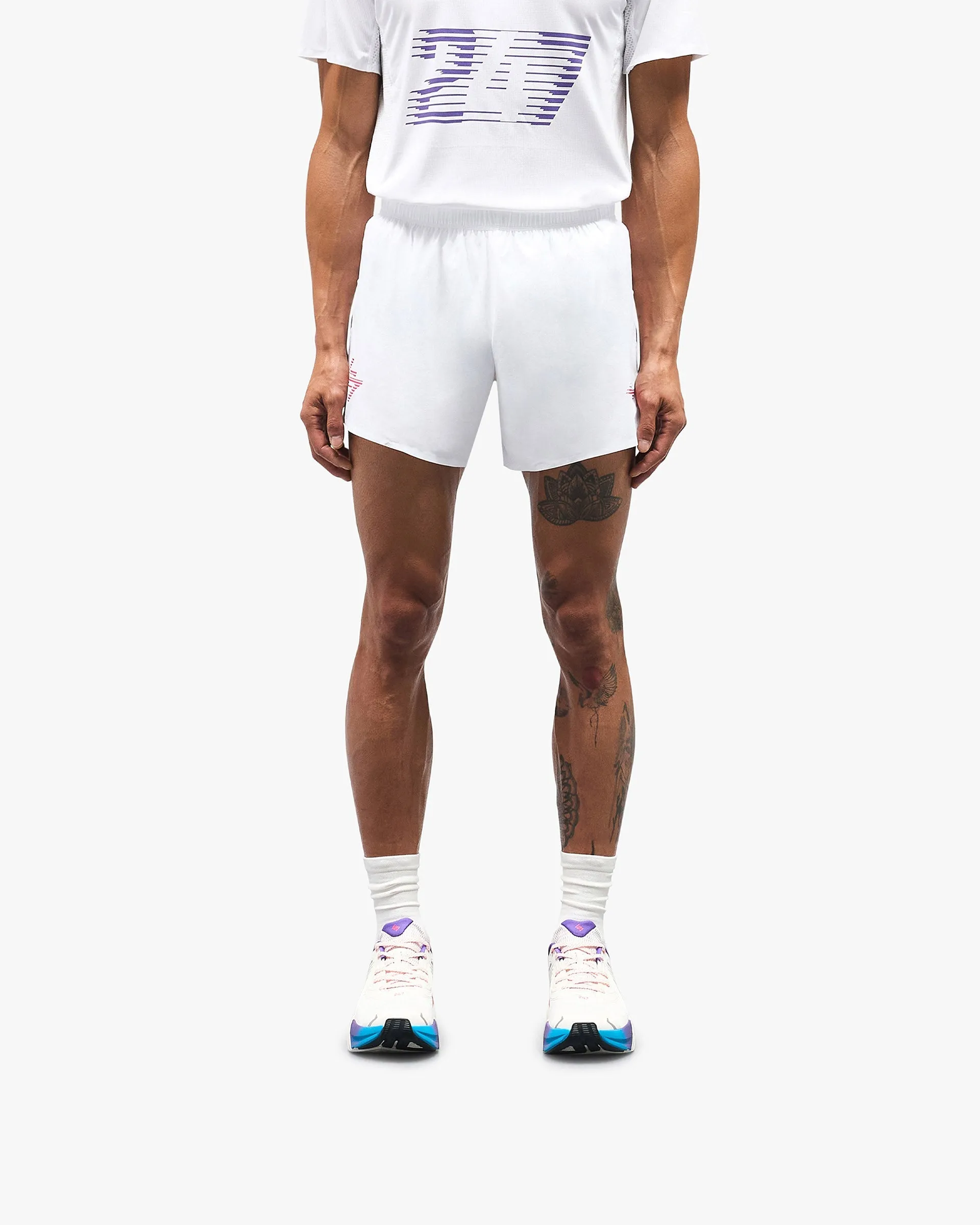 Breeze Stretch 247 Race Marathon Short - White