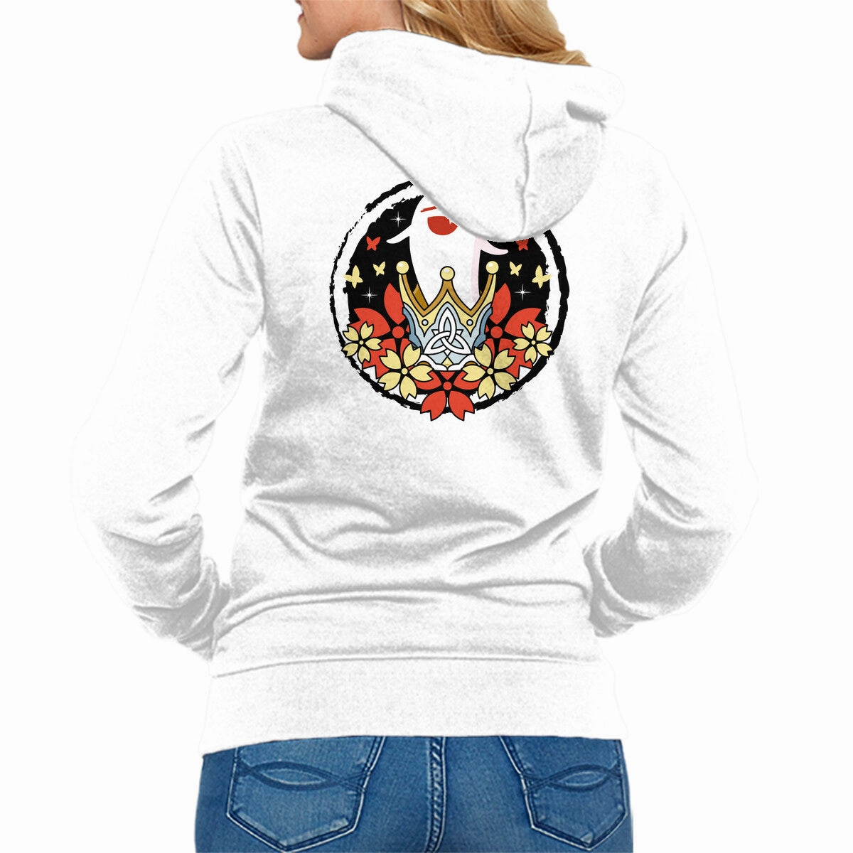 Crowned Hu Tao Ghost Lightweight Hoodie