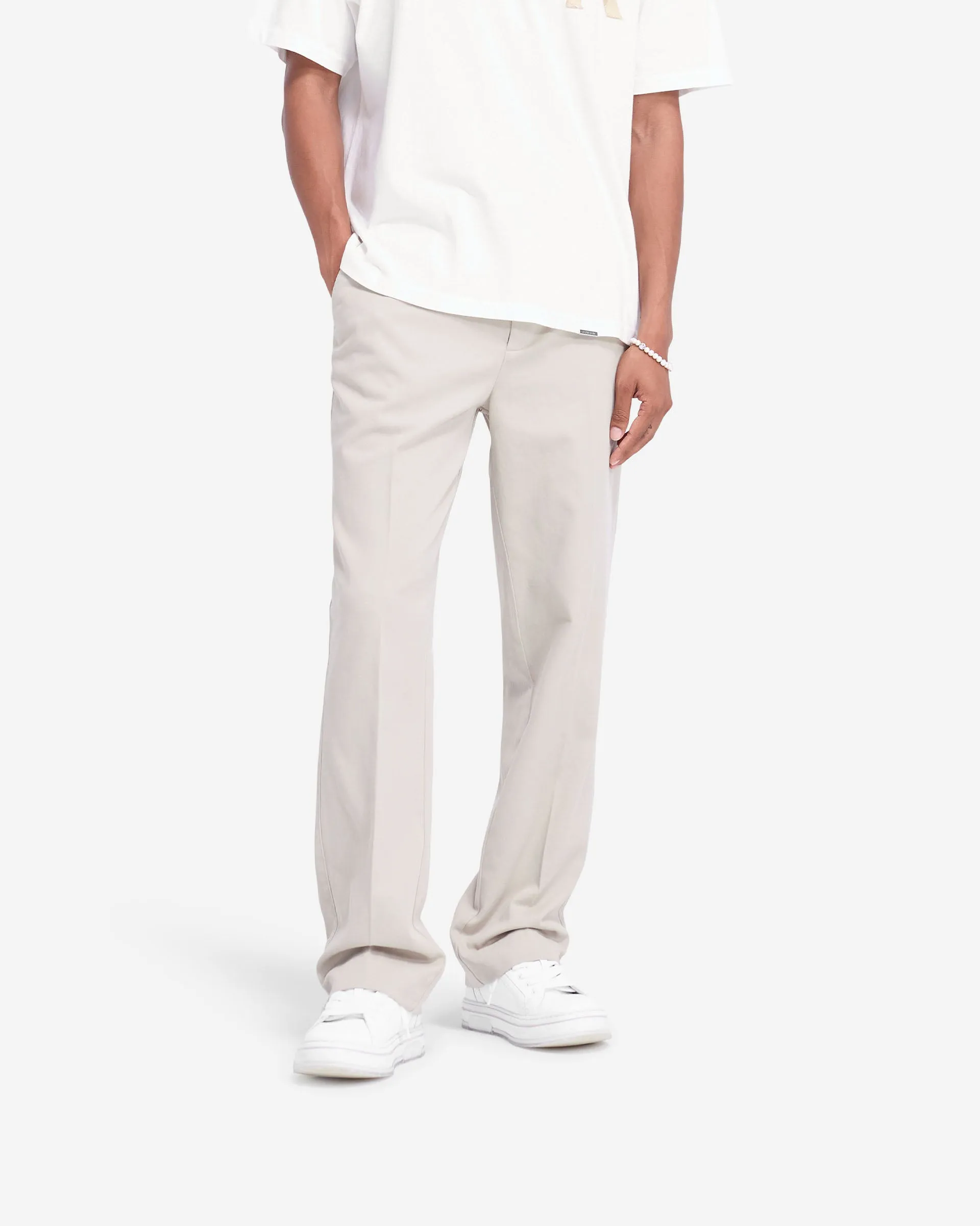 Layer Friendly Cotton Pant - Stone