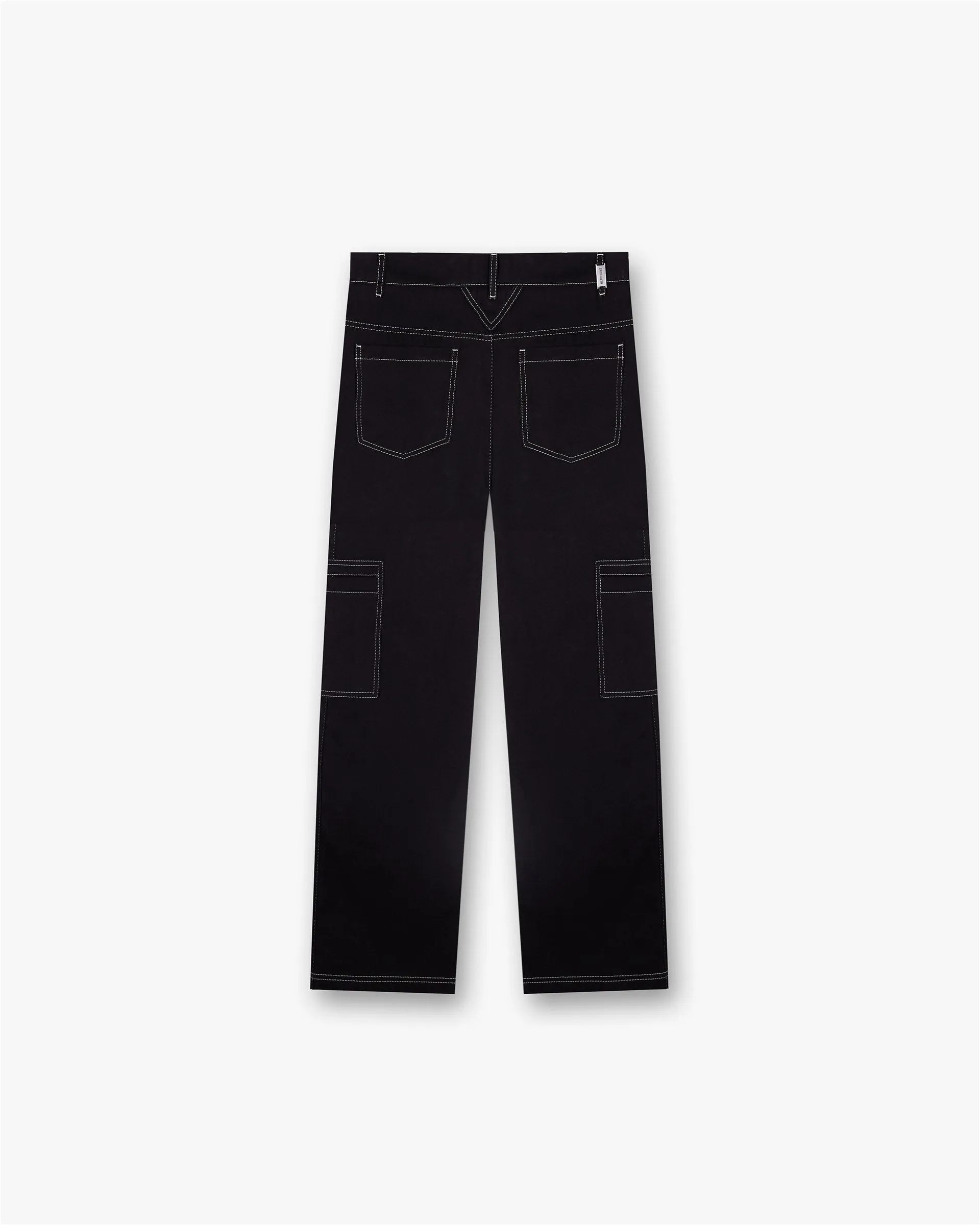 Contrast Stitch Pant - Jet Black Durable Waistband