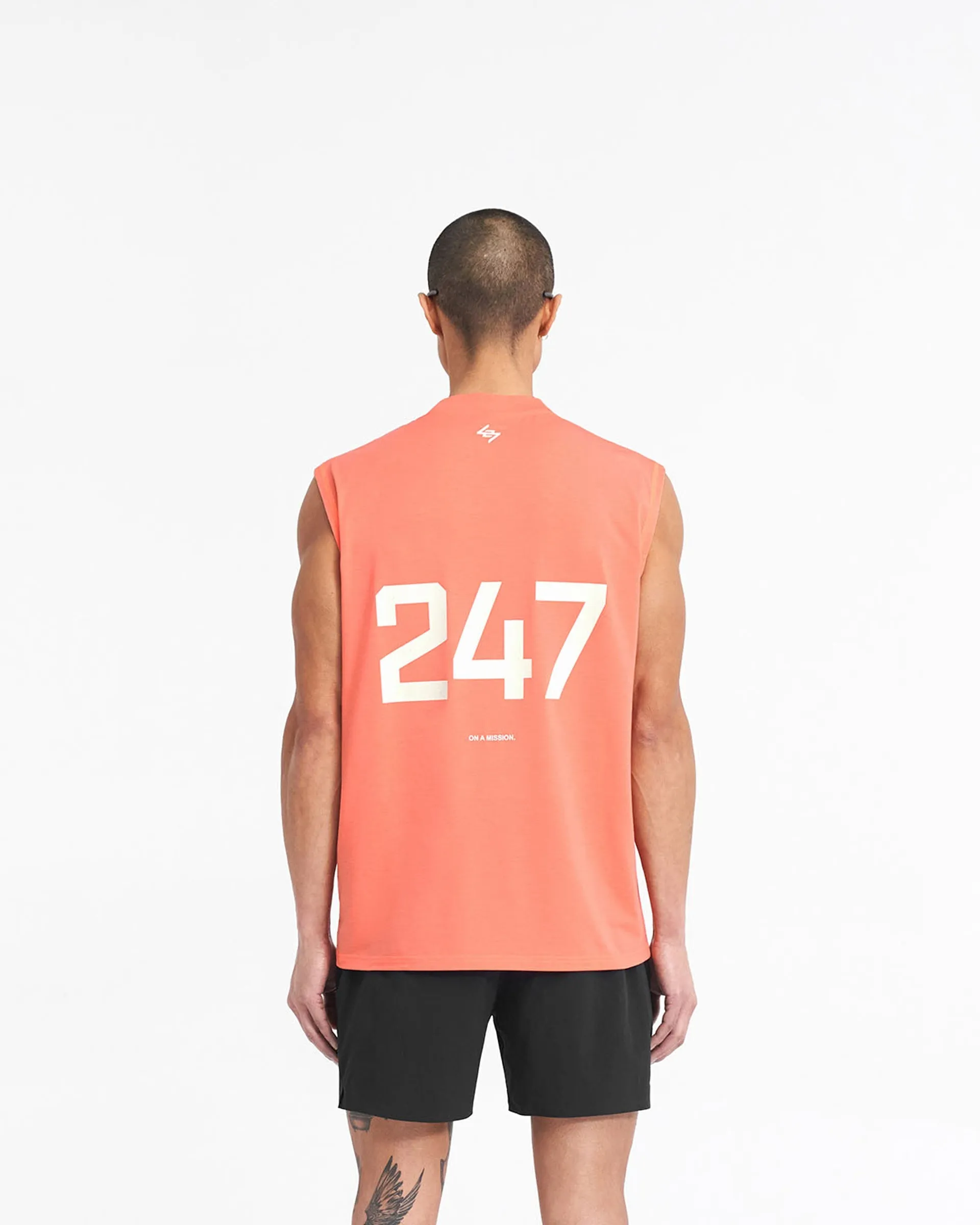 247 Oversized Tank - Coral Ultimate Comfort