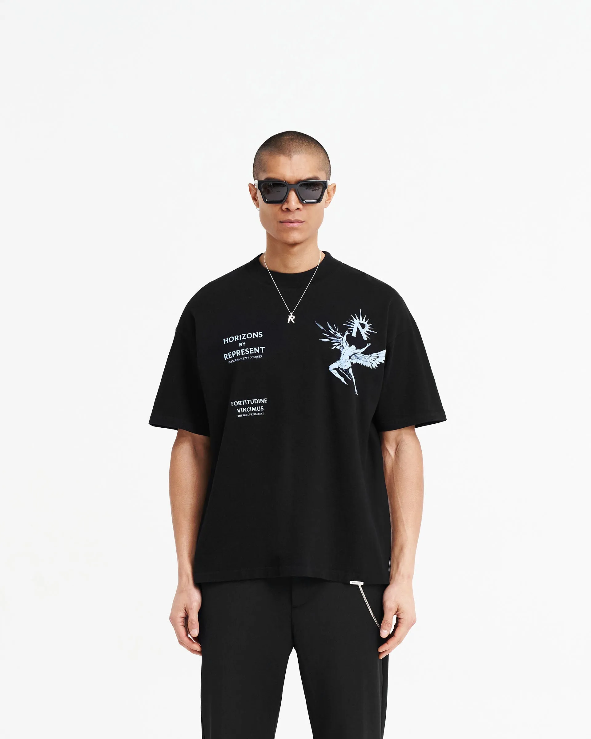Cozy Fit Wear Icarus T-Shirt - Jet Black Blue