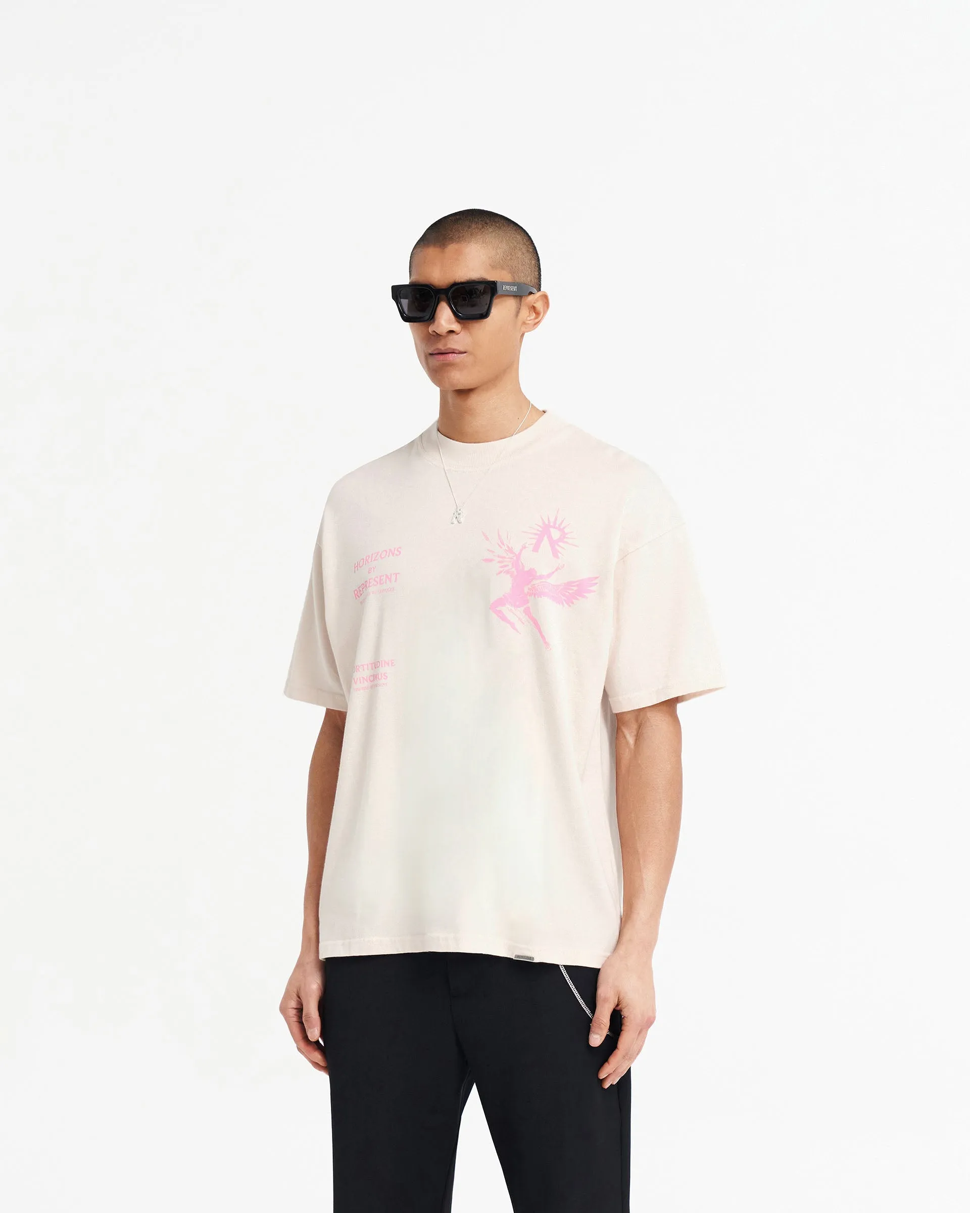 DurableStitching fade resistant color Icarus T-Shirt - Pearl