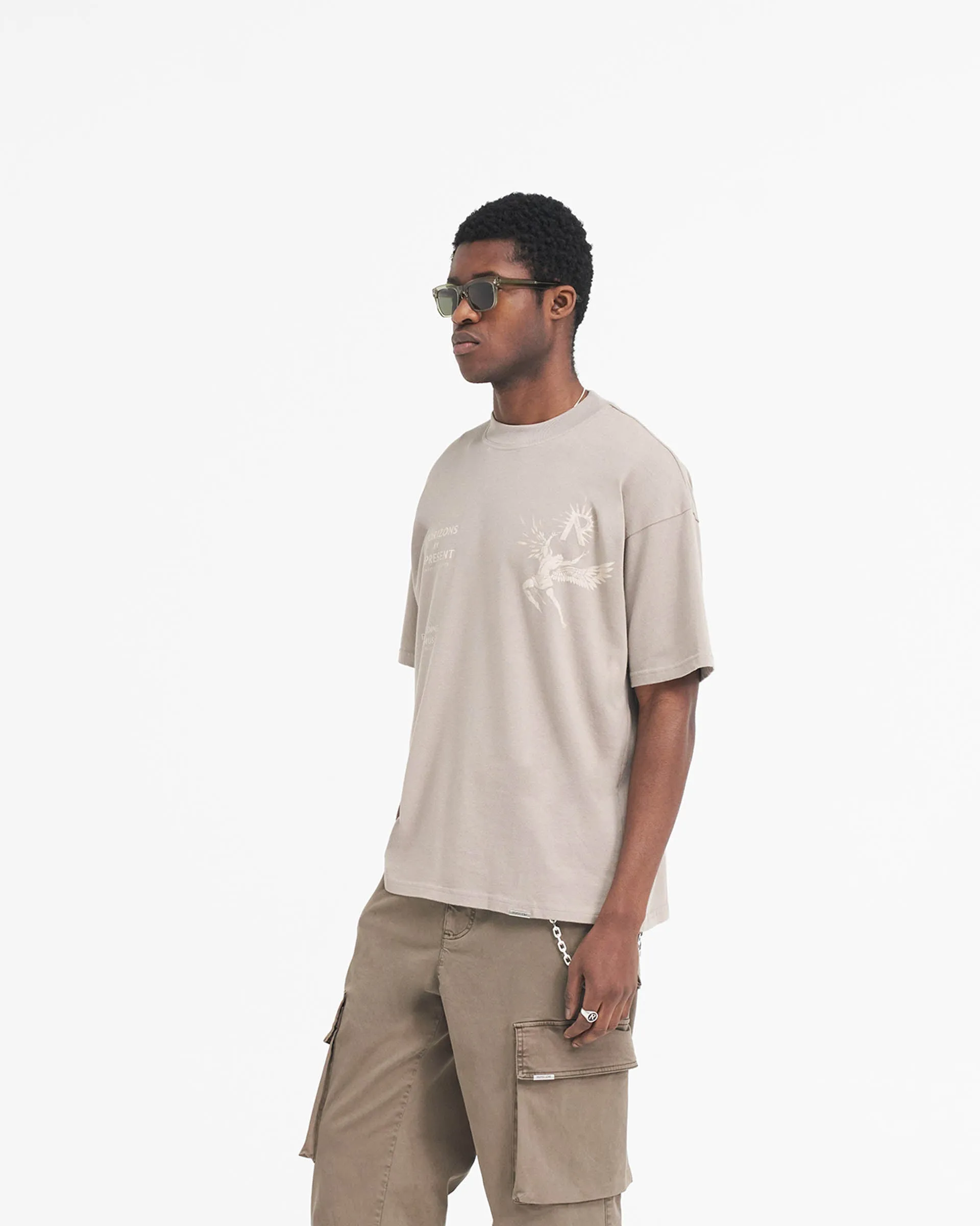 Icarus T-Shirt - Taupe Odor-resistant