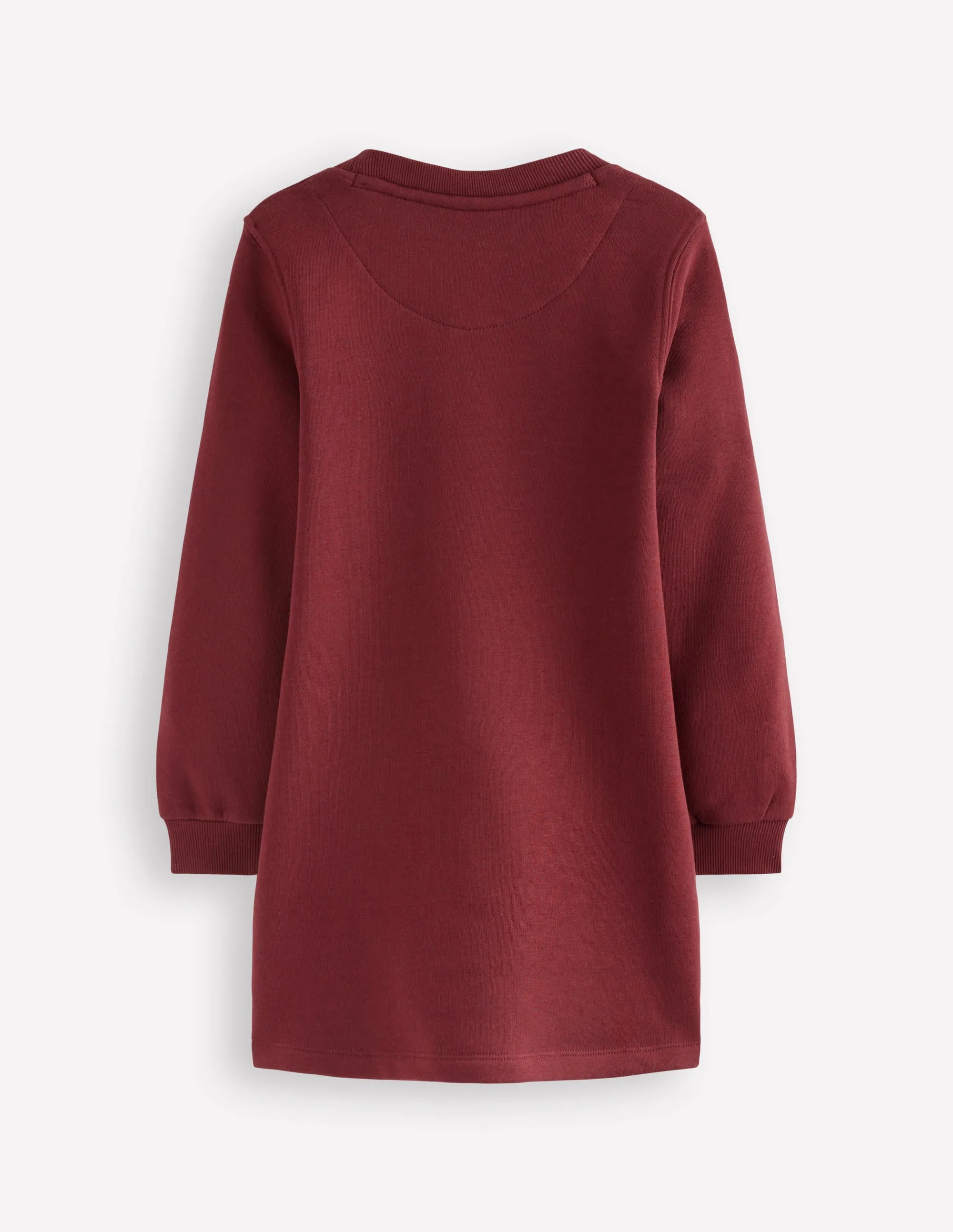 Ida Sweatshirt Appliqu?? Dress-Chestnut Cat Faces Fit Choice