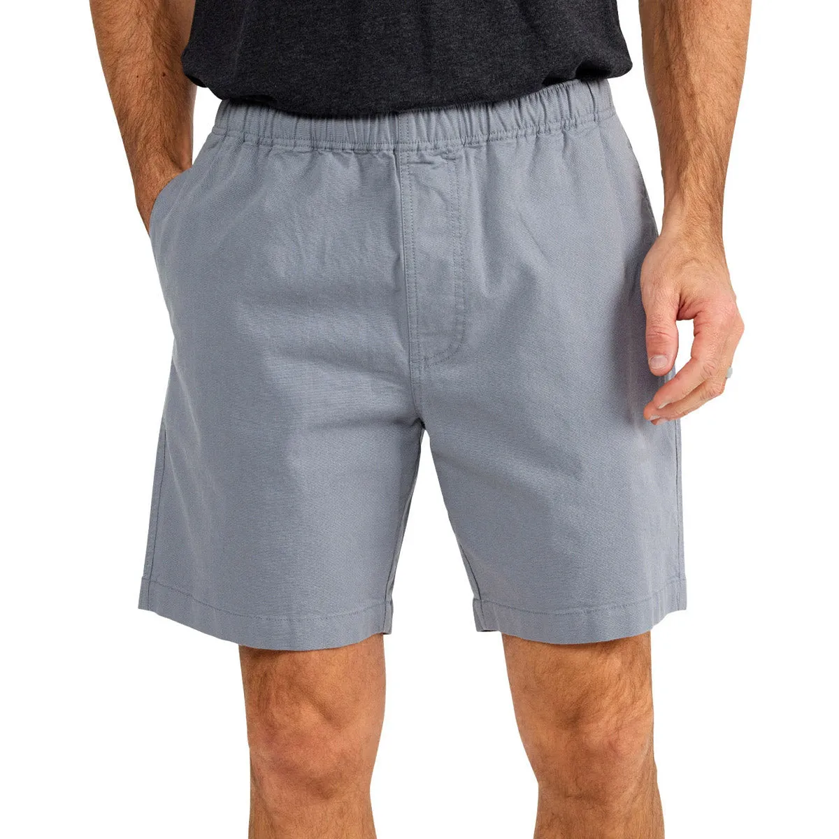 multiple pockets Reflective Safety Detailing Men's Stretch Canvas Short - 7"