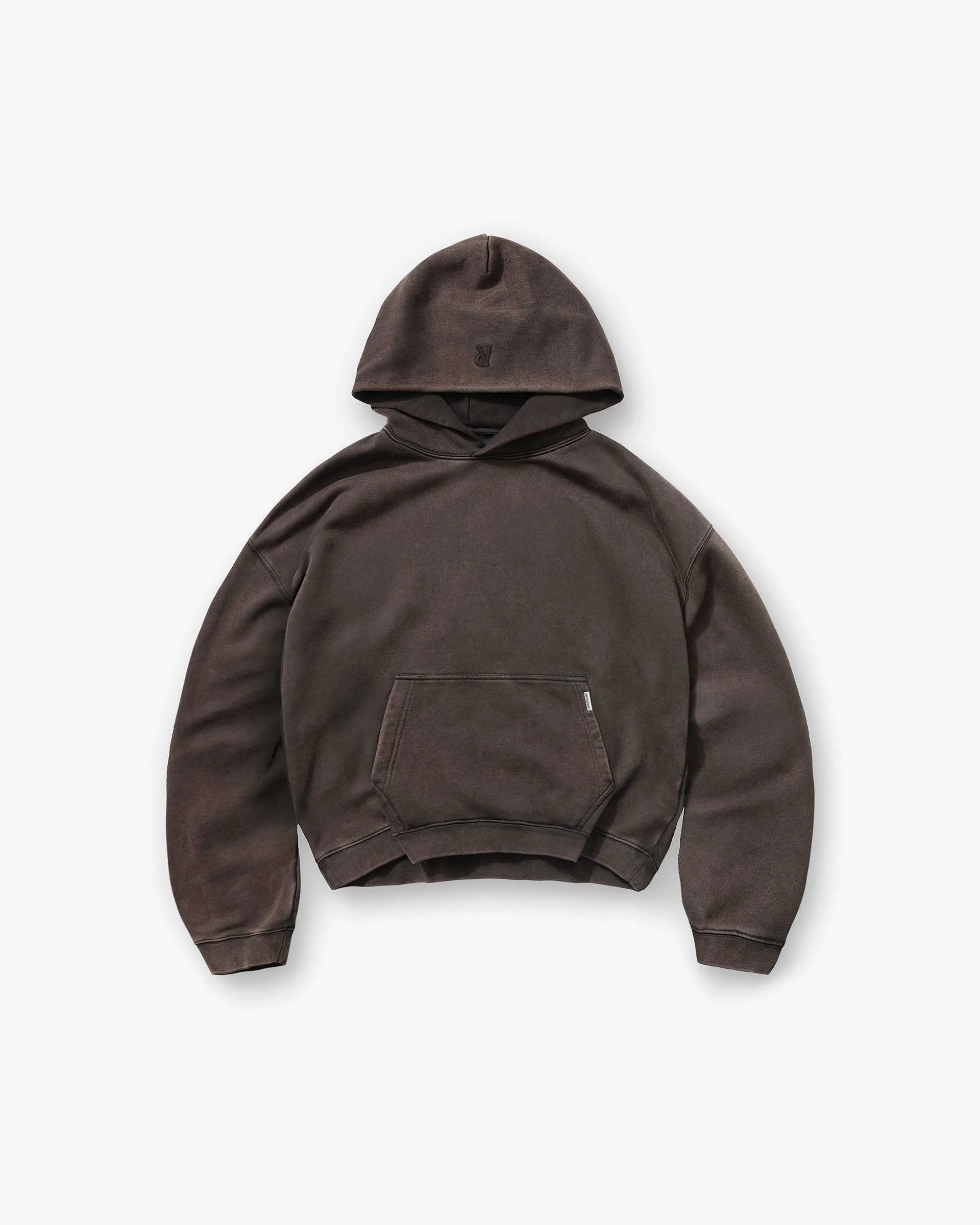 Street Essential product personalization ideas Initial Boxy Hoodie - Coffee