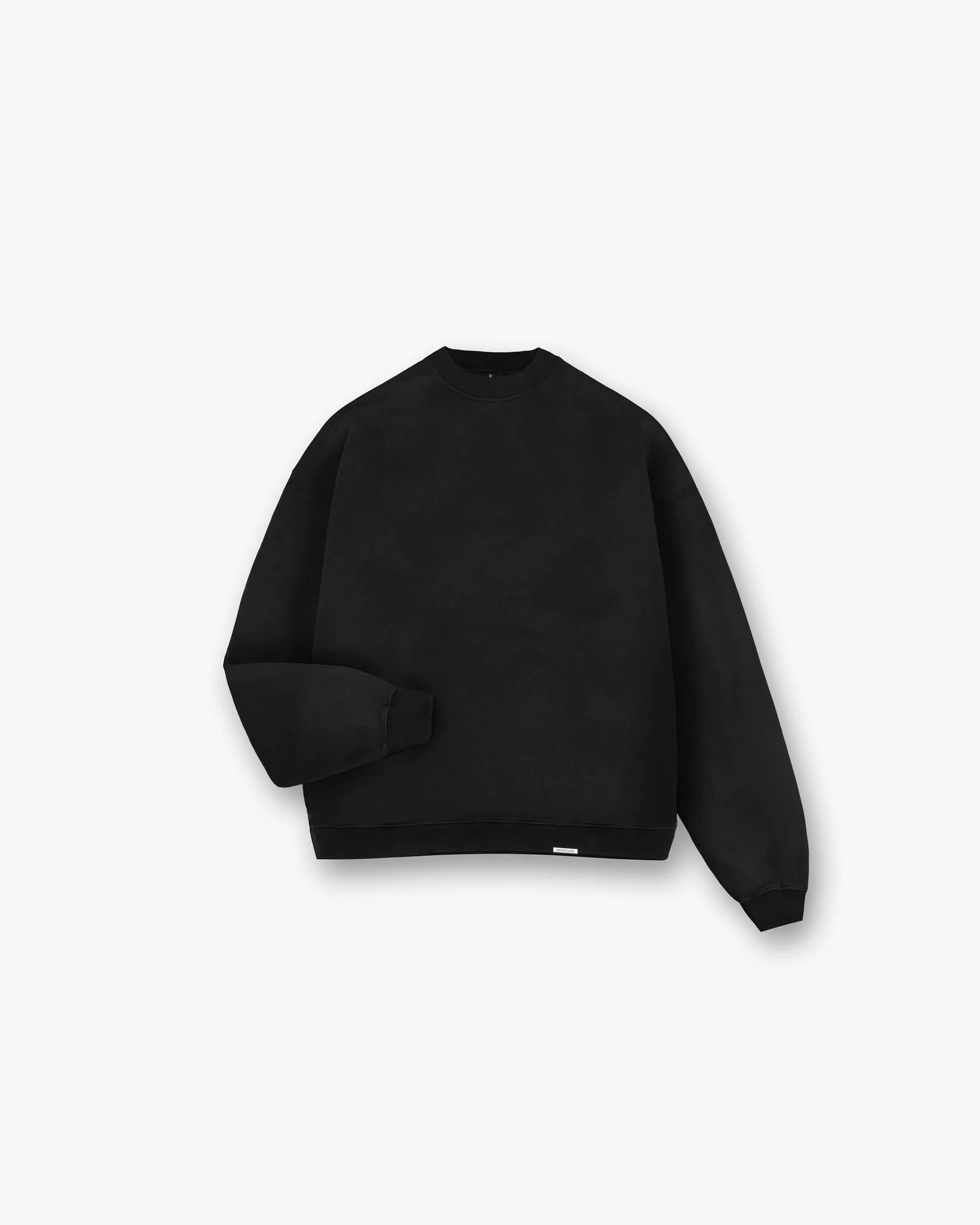 Initial Boxy Sweater - Black Modern Effortless Look