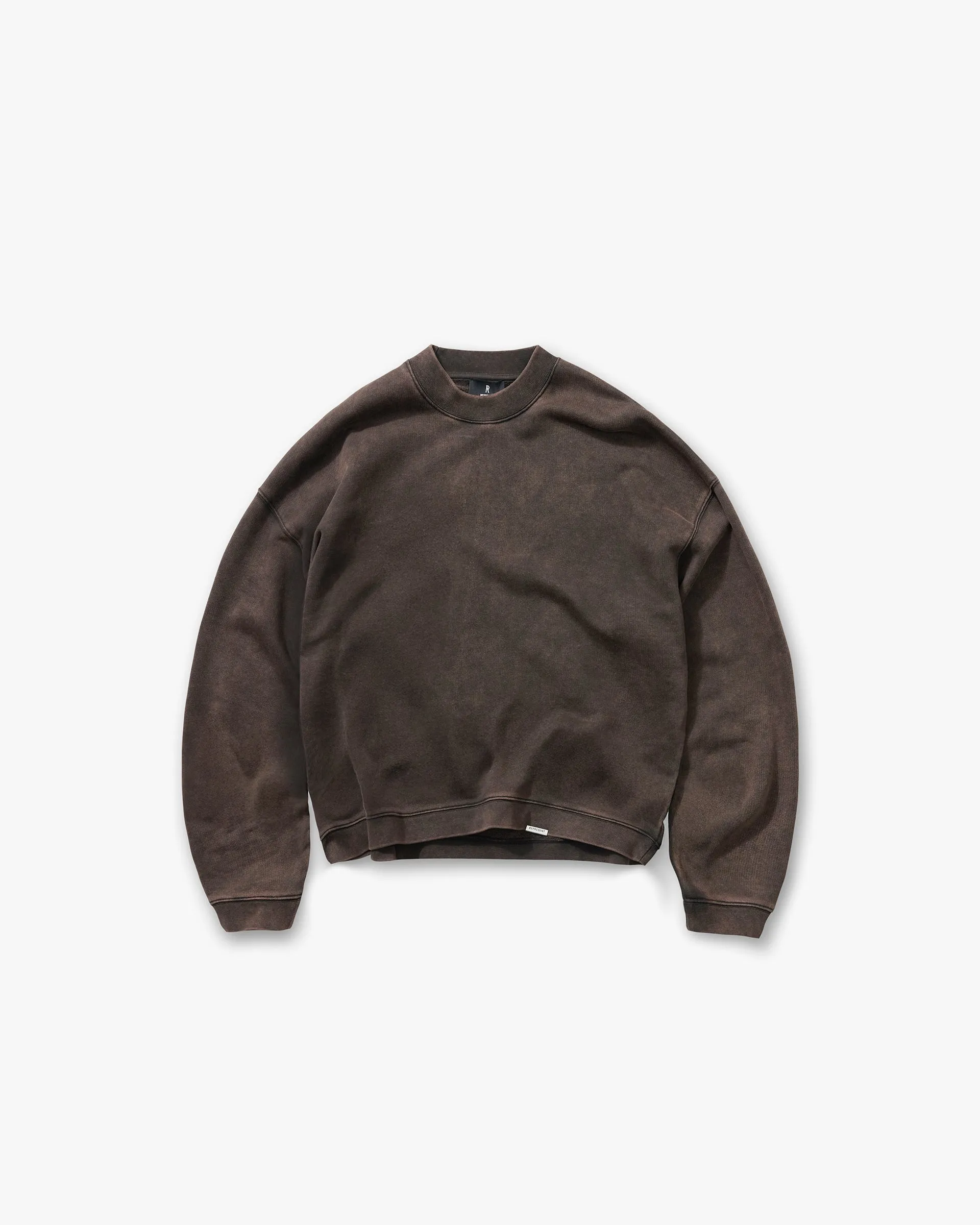 Initial Boxy Sweater - Coffee side pocket
