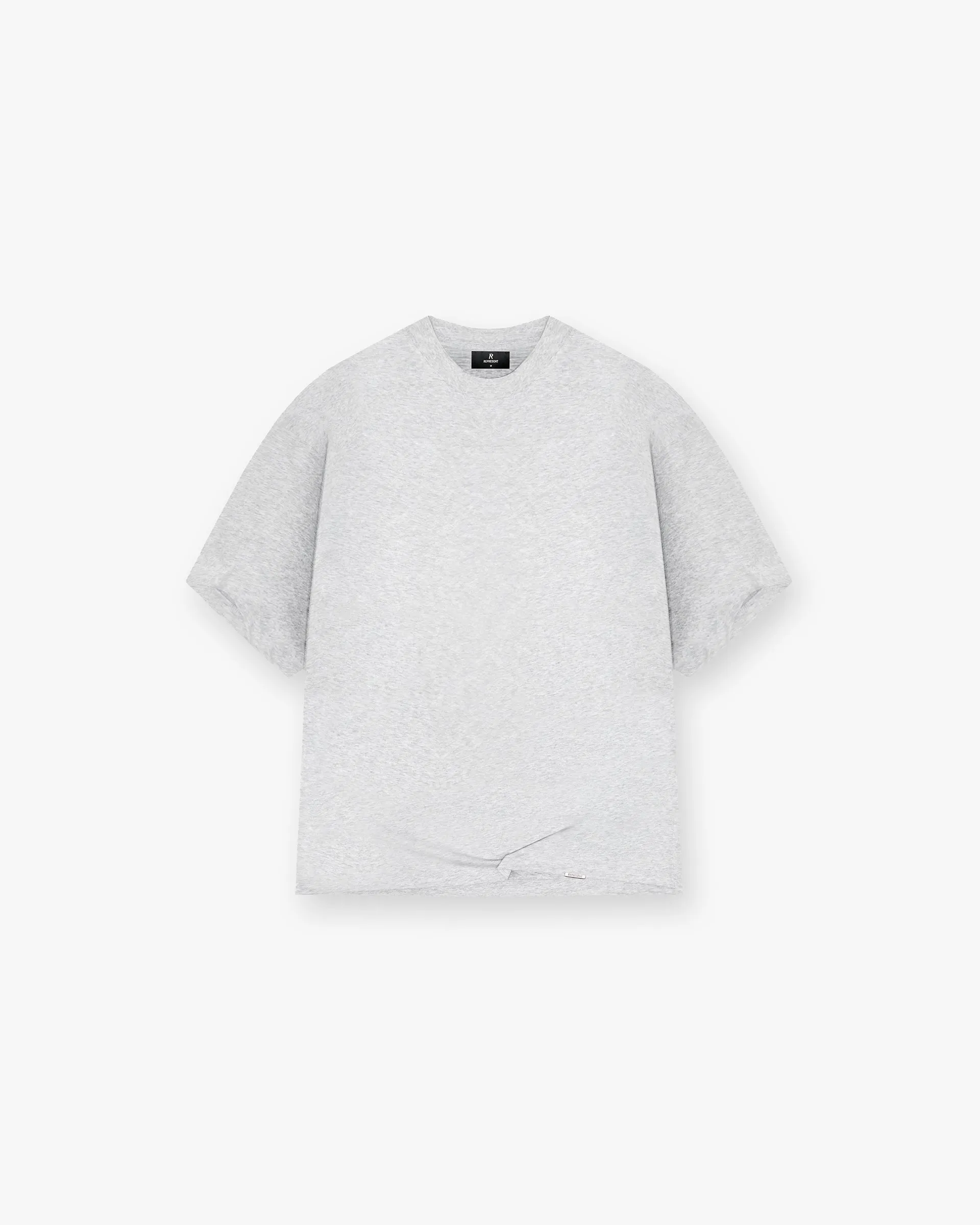 Stylish and Easygoing Initial Boxy T-Shirt - Ice Grey Marl