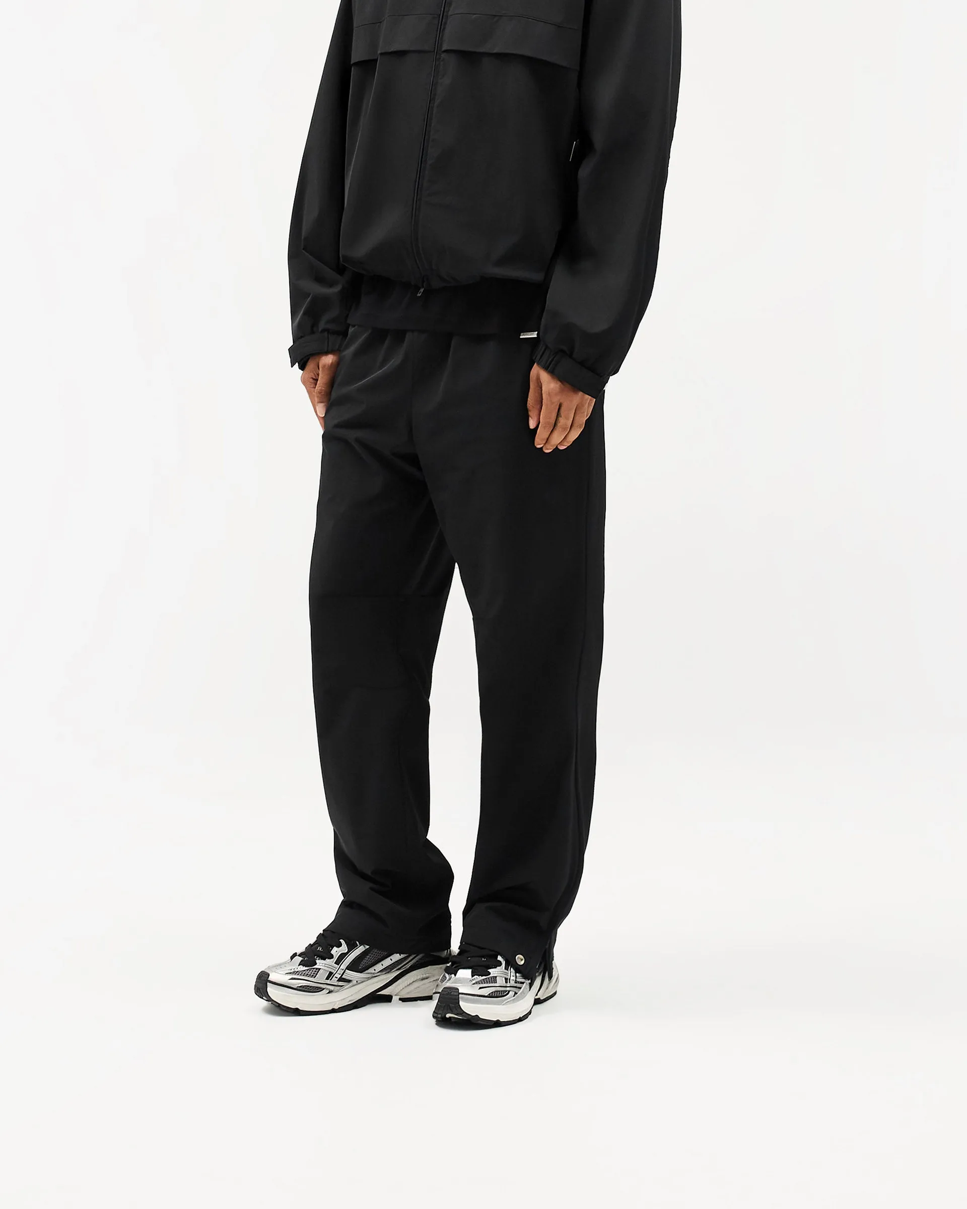 Active Layer Initial Nylon Track Pant - Black