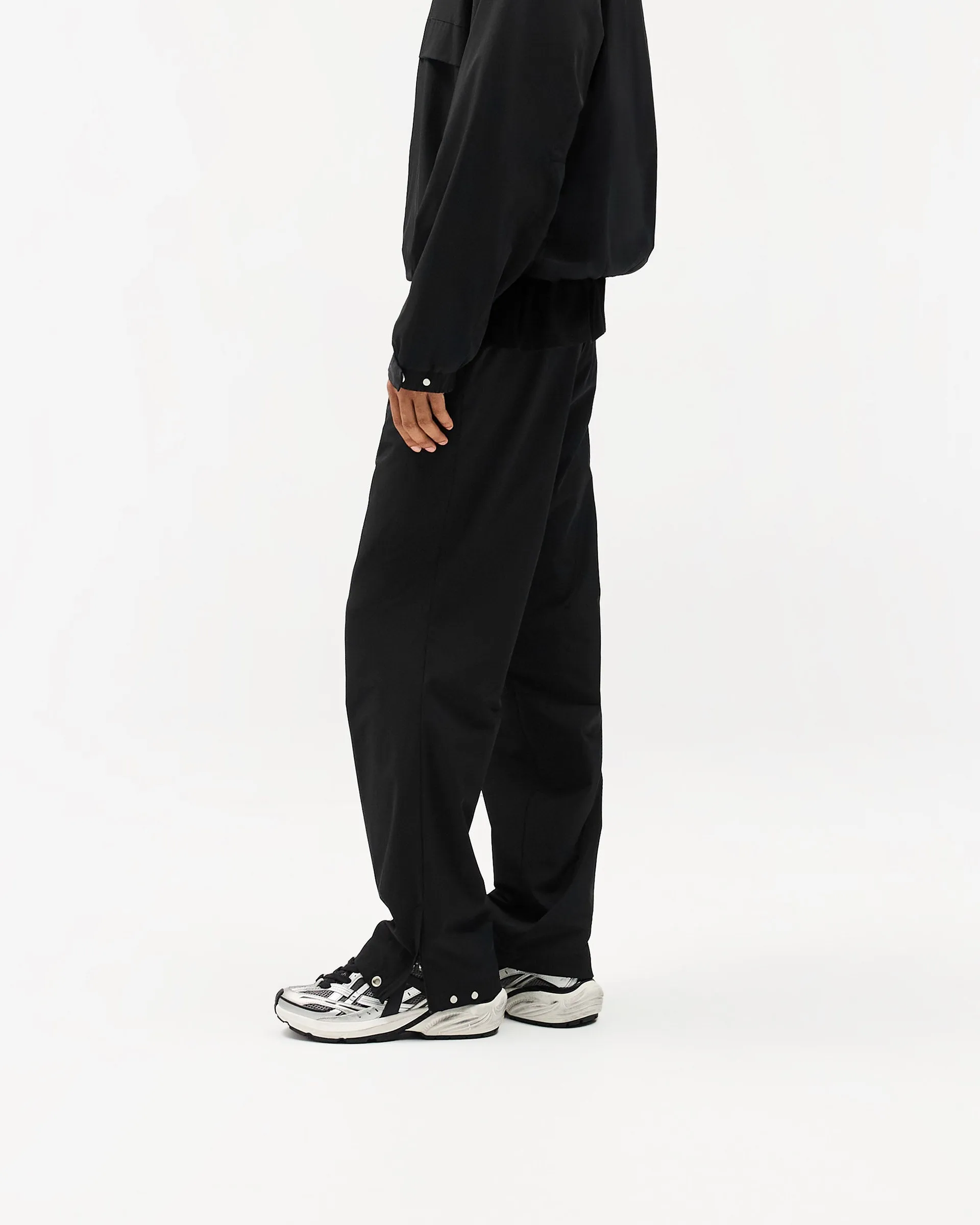 FunctionalZipper Fit For Movement Initial Nylon Track Pant - Black