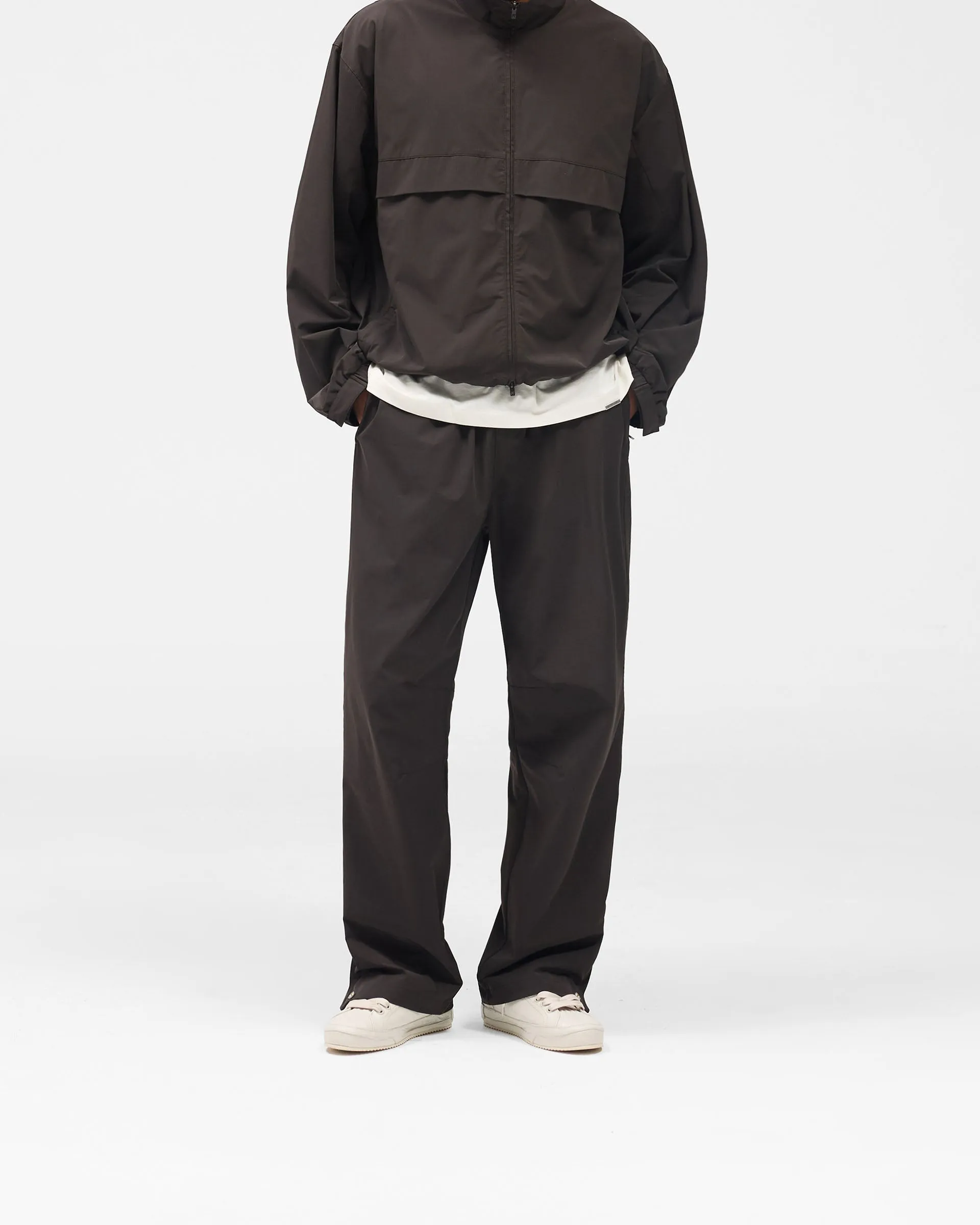 Easy Comfort Initial Nylon Track Pant - Coffee