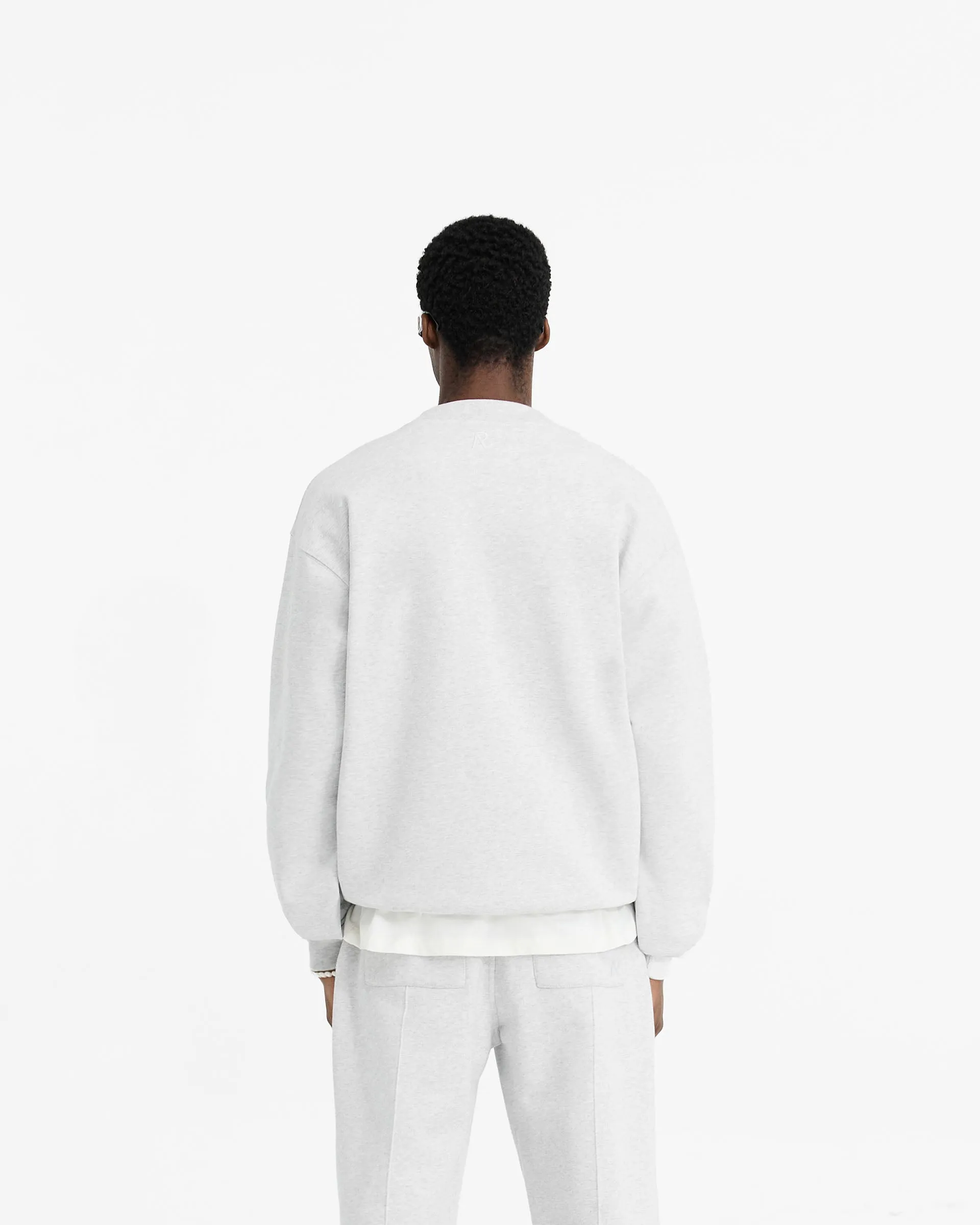 Initial Oversized Sweater - Ice Grey Marl Easy to Carry