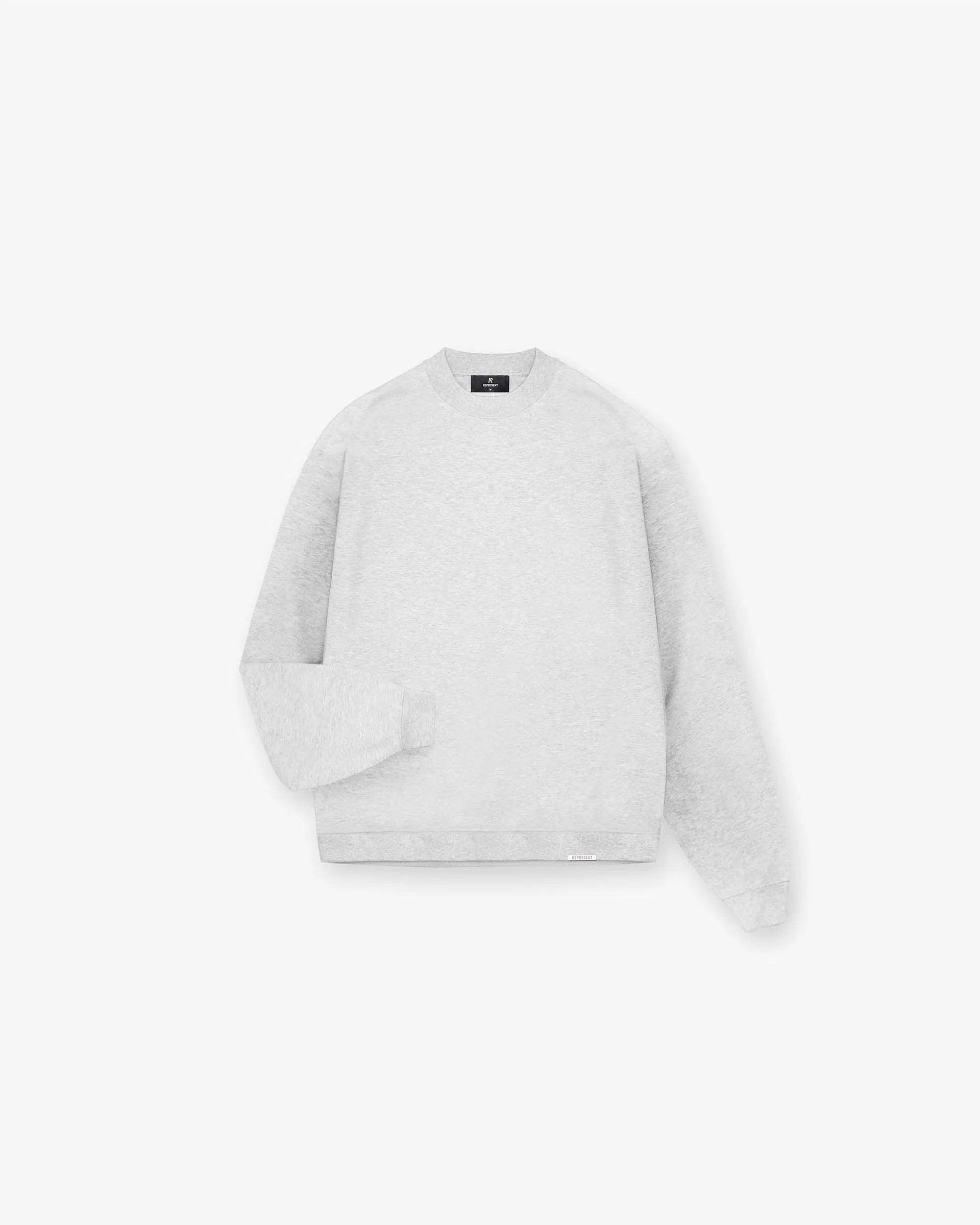 Initial Oversized Sweater - Ice Grey Marl suitable for workouts Core Fit