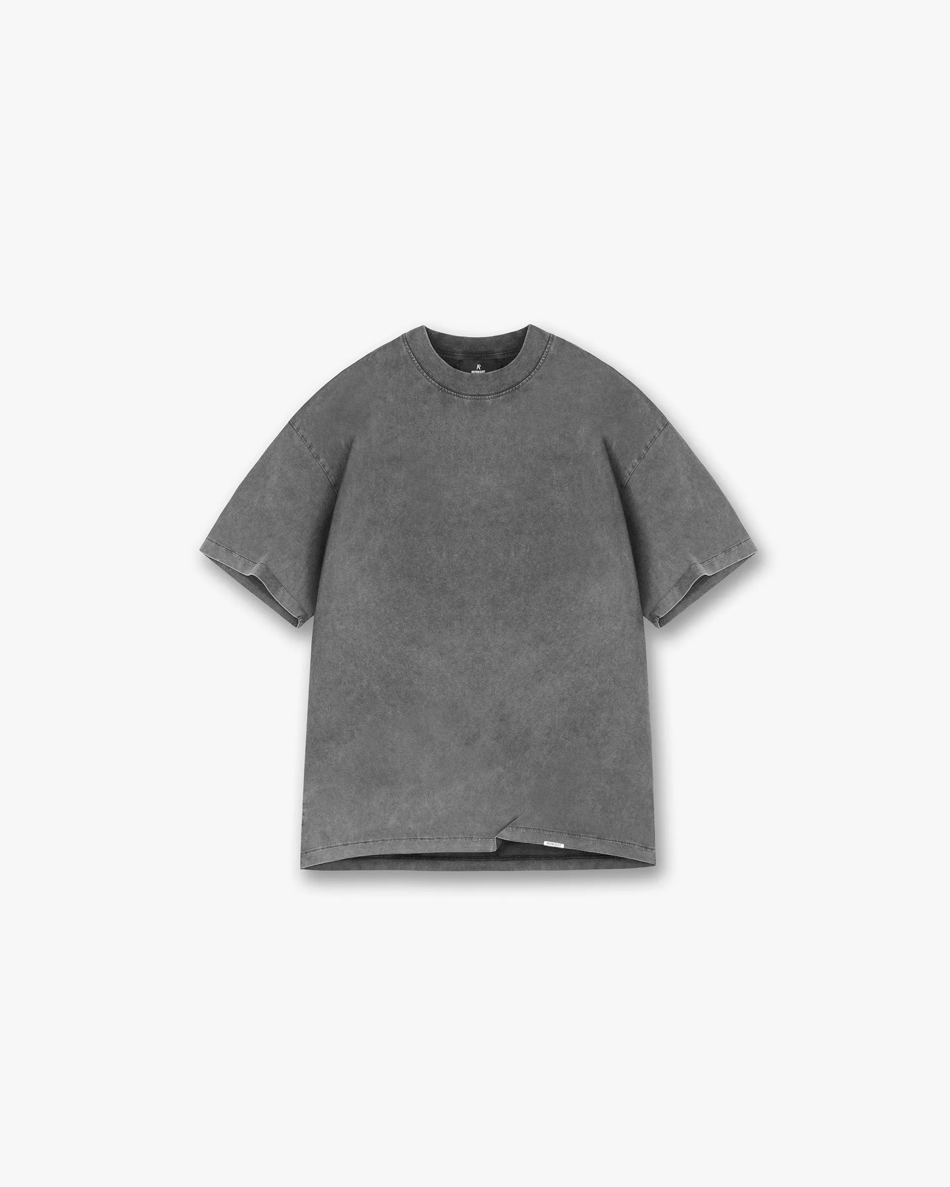 Simple and Cozy Initial Oversized T-Shirt - Vintage Grey