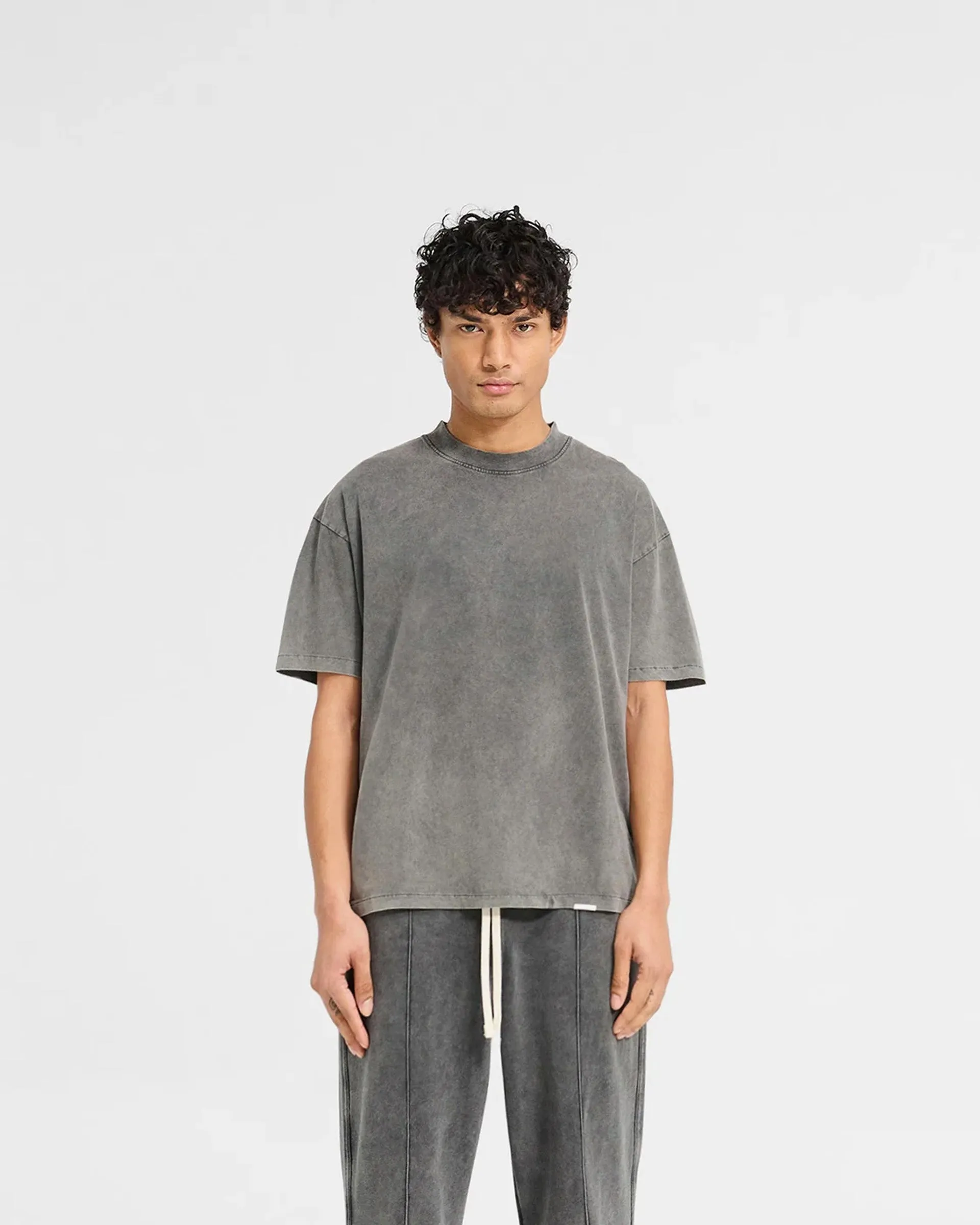 Active Layers FlexibleCollarOptions Initial T-Shirt - Vintage Grey