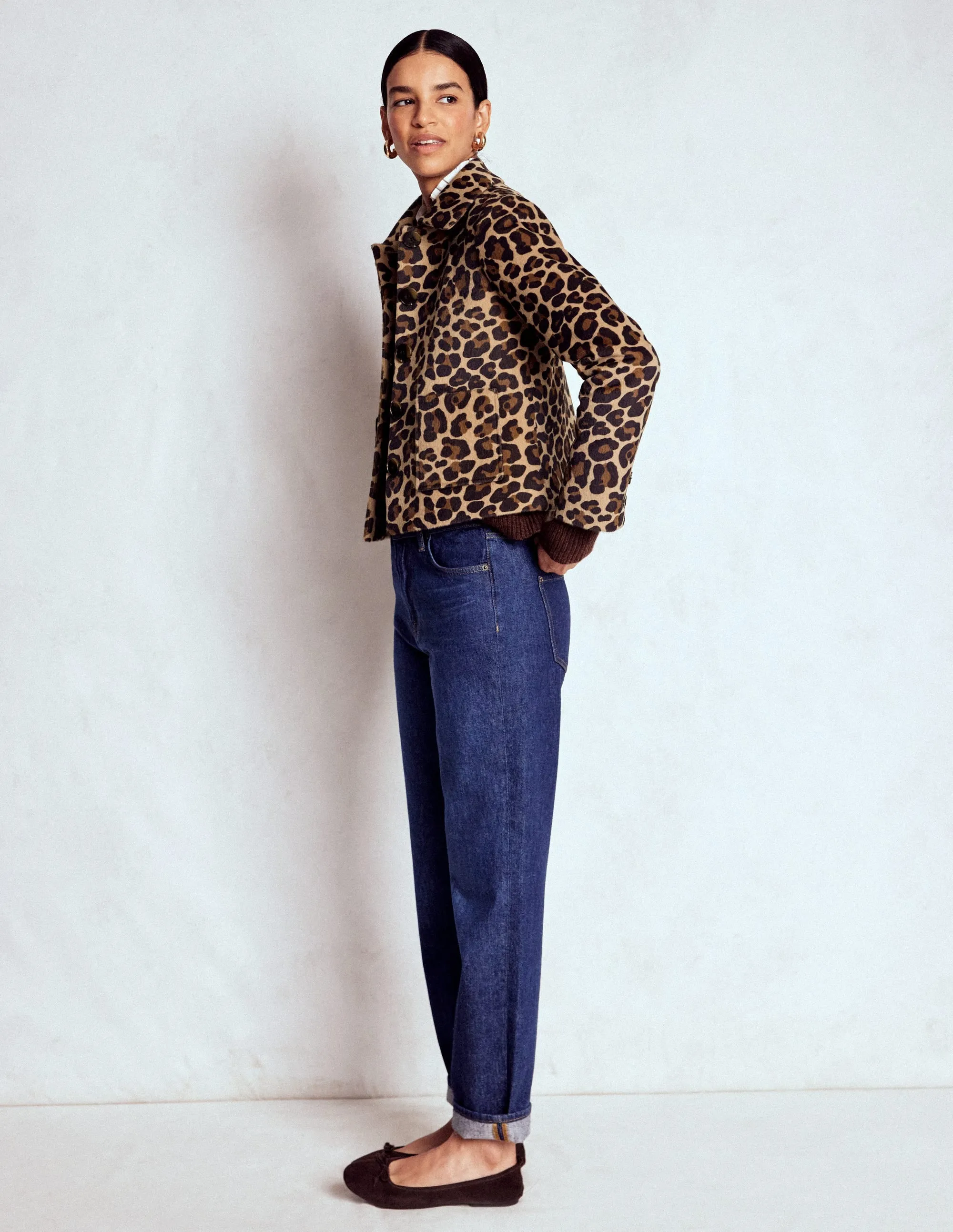Dry Weather Look Timeless Fit Style Knightsbridge Jacket-Leopard