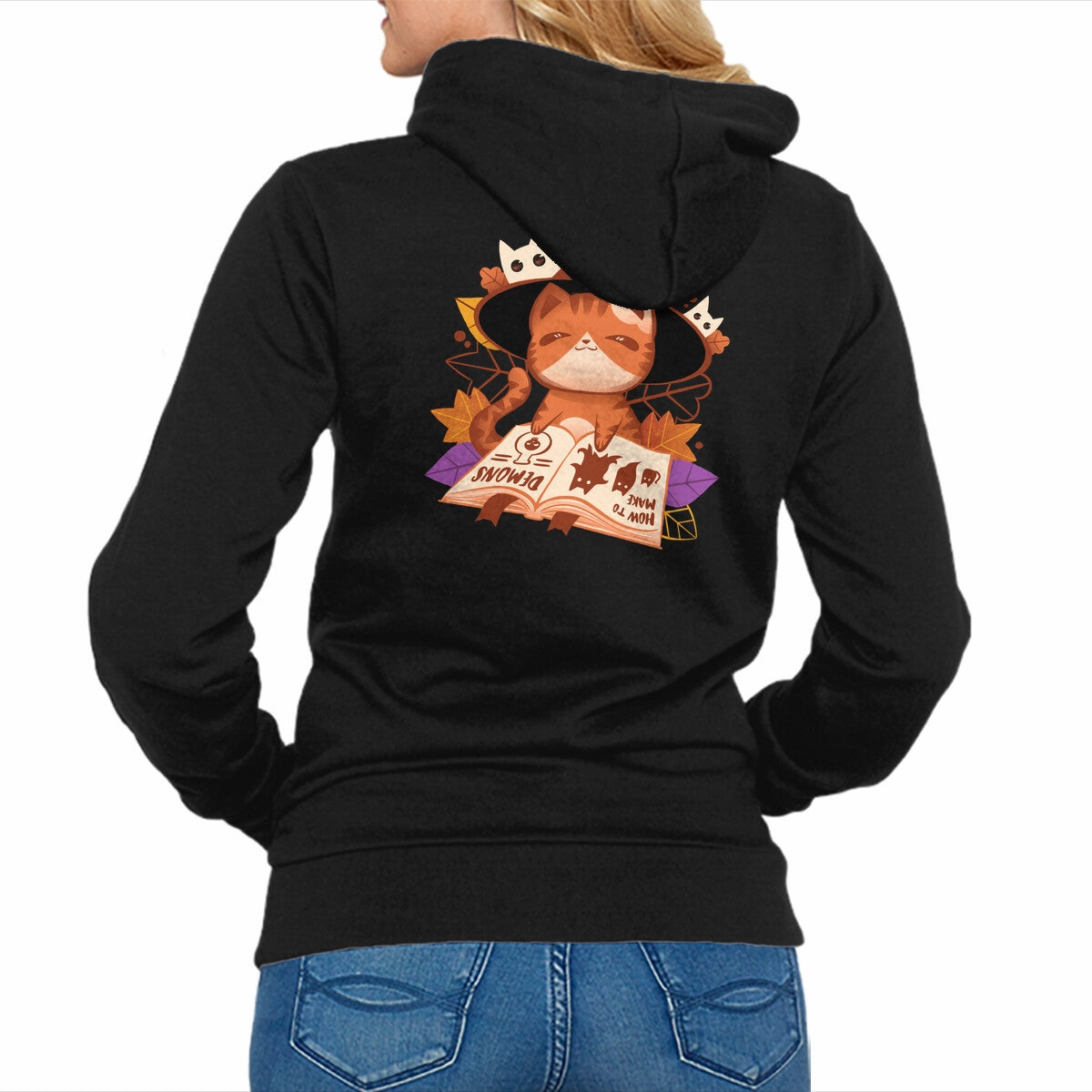 Cute Demons Kangaroo Pocket Casual Elegance