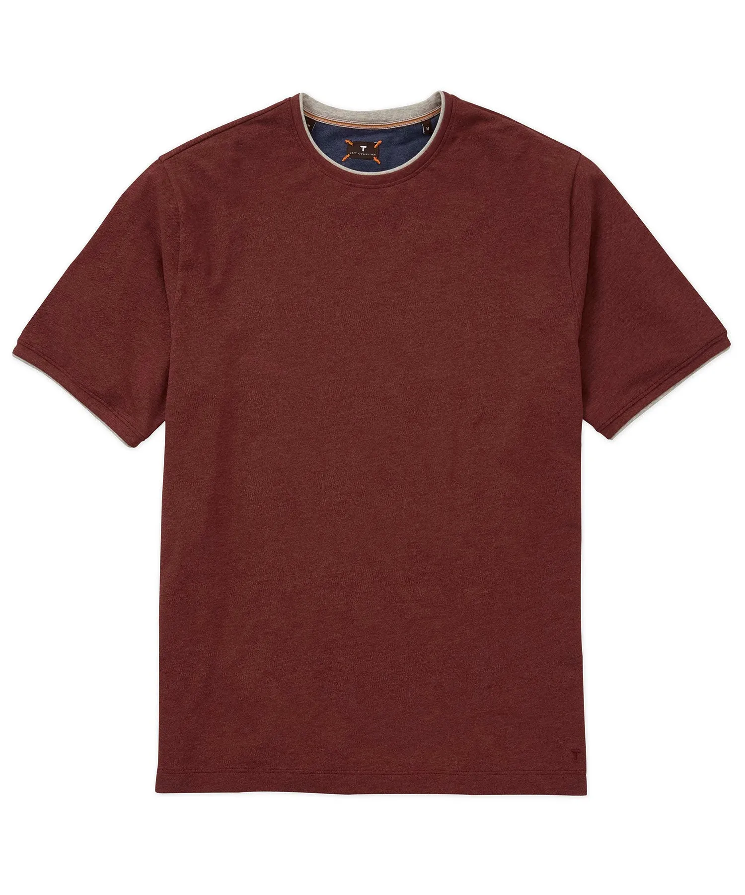 formal dinner Left Coast Tee Kipa Short Sleeve Pique Crewneck