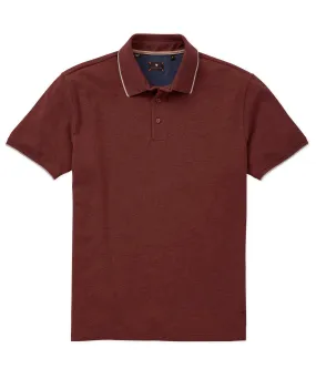 Left Coast Tee Kipa Short Sleeve Pique Polo Roll-Up Sleeve Smooth Stitch Pattern