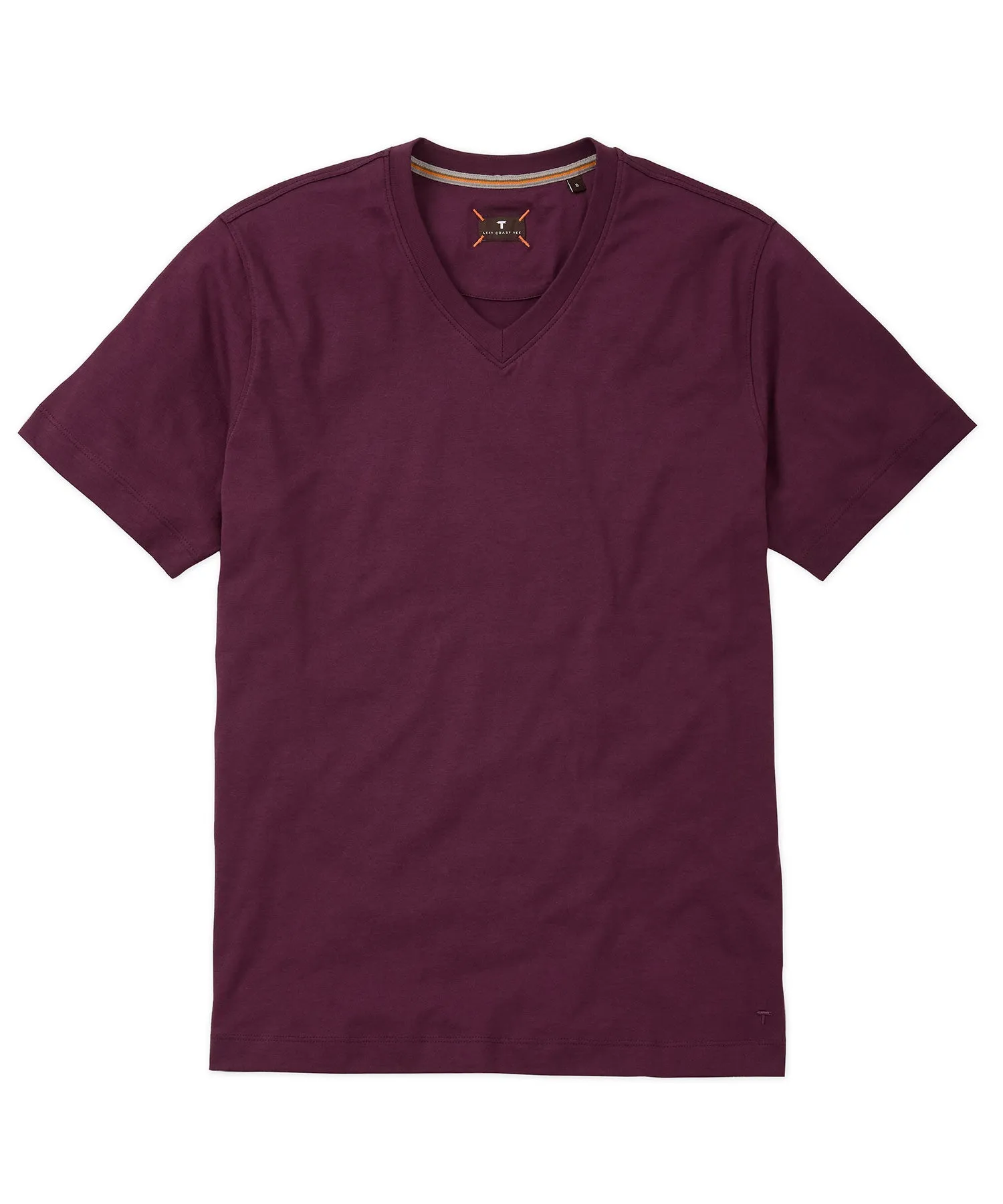 Left Coast Tee Victory Short Sleeve V-Neck Wrinkle Resistant Finish