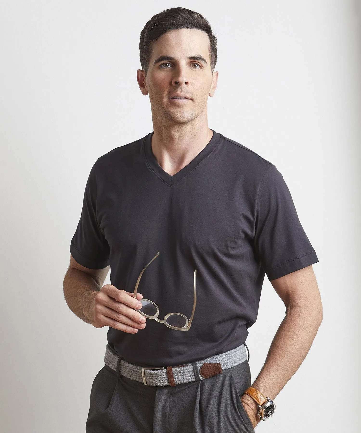 Left Coast Tee Victory Short Sleeve V-Neck Subtle patterns