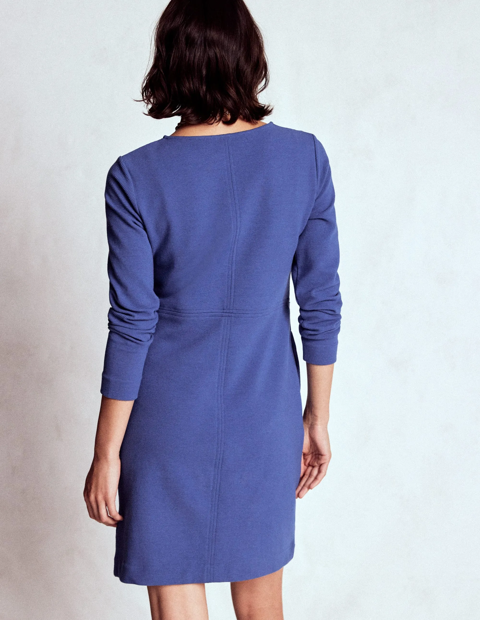 Cornelia Ottoman Dress-Denim Blue Wardrobe-Staple Cozy Fit