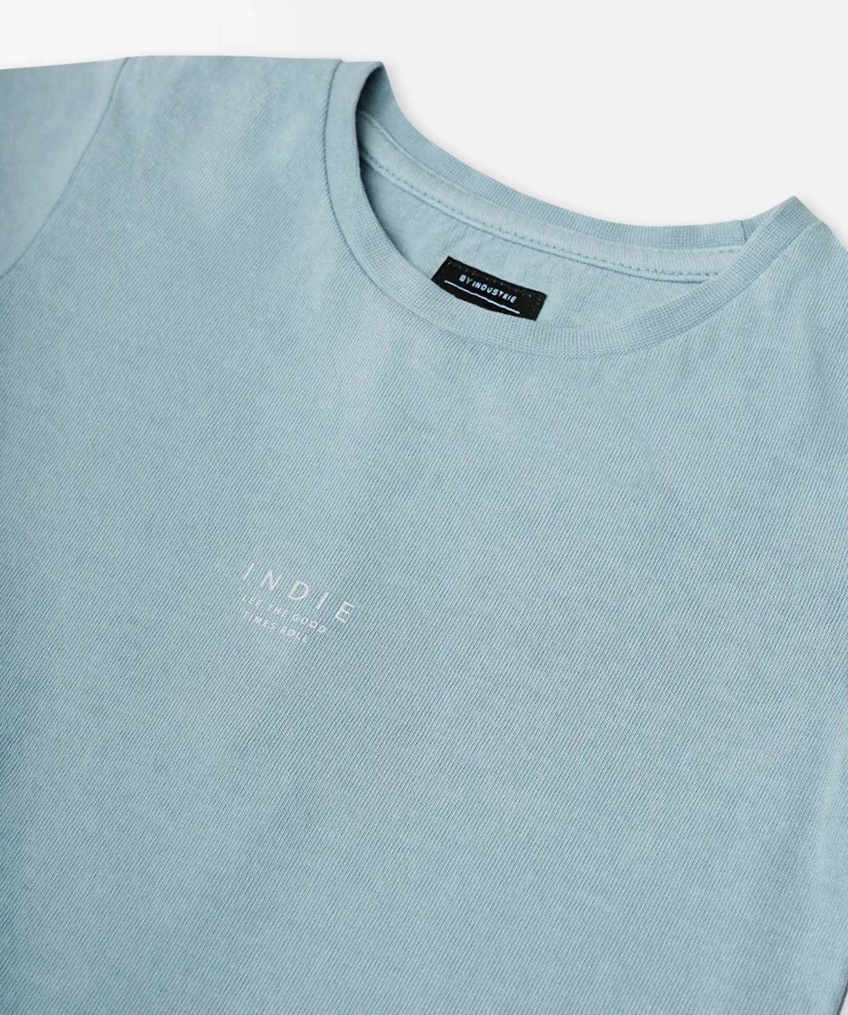 Micro Perforation FadeResistant The New Marcoola Tee - Harbour Blue