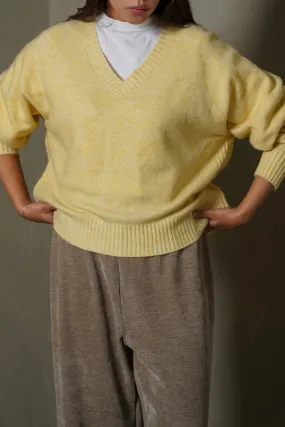SOFT BUTTER SWEATER Knitted Look