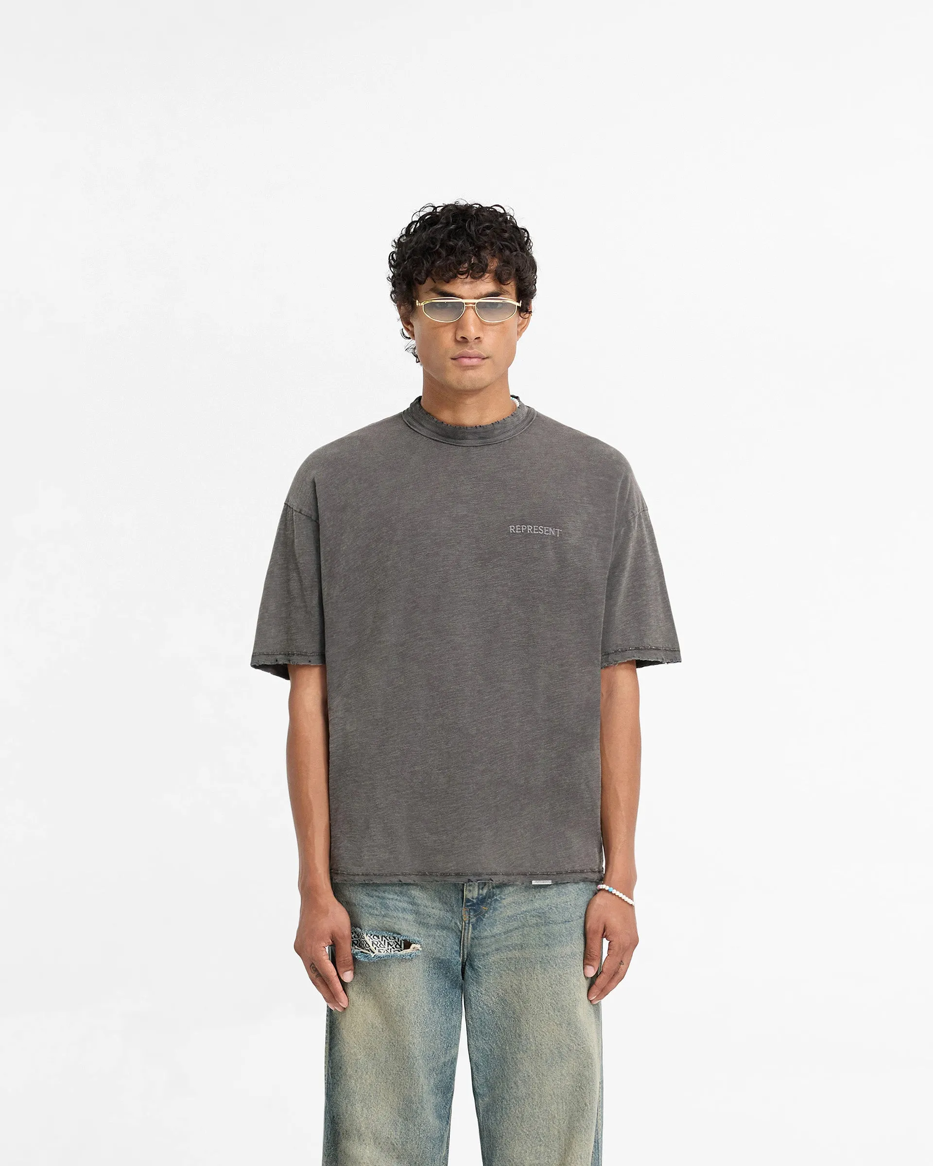 Slub T-Shirt - Vintage Grey Good stretch