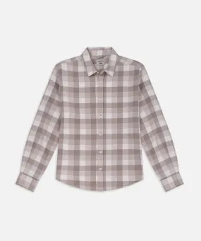 Sleek Fit Resort Wear The Atkins L/s Shirt - Mocha