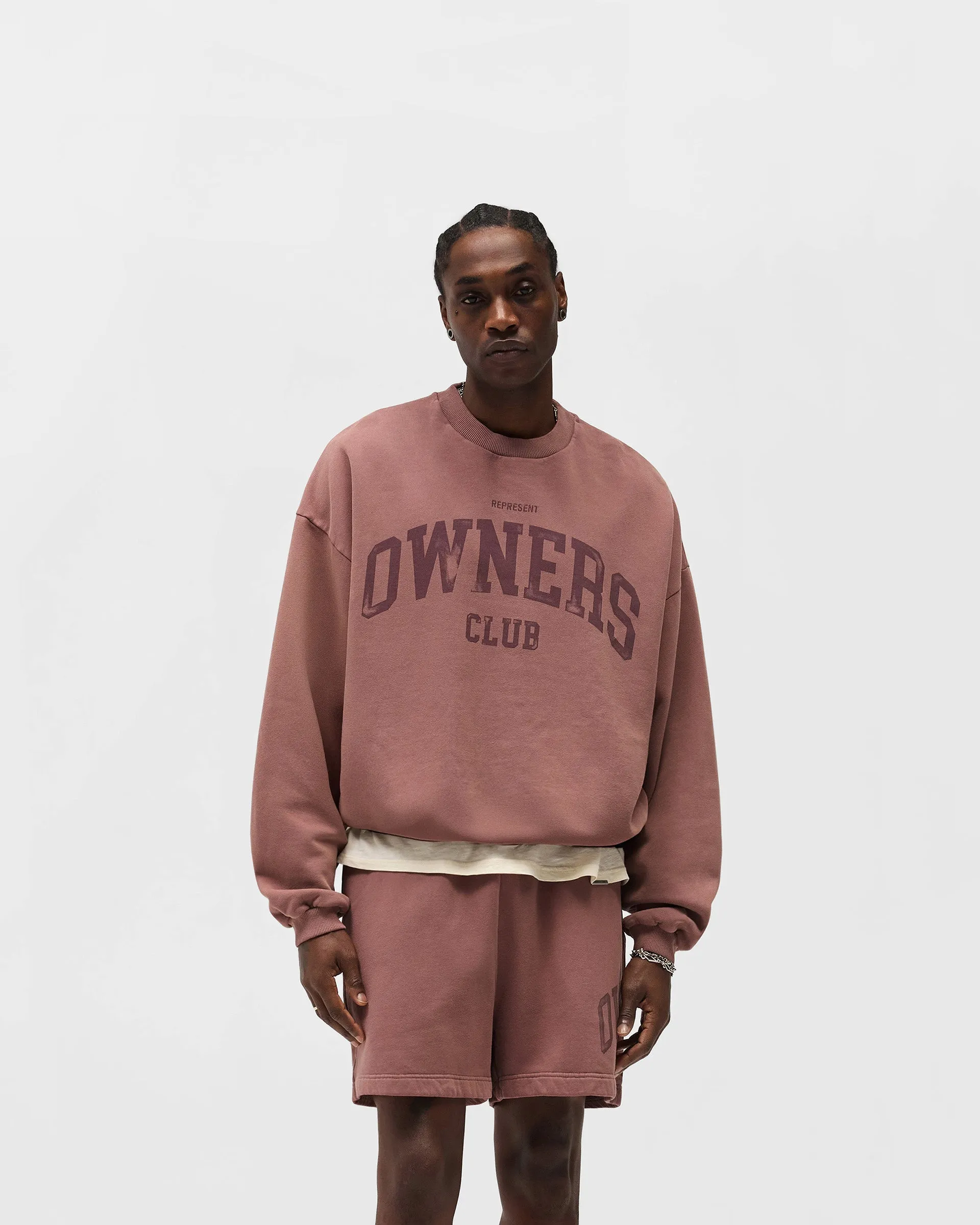 Represent Owners Club Sweater - Smoked Rose product tribal energy