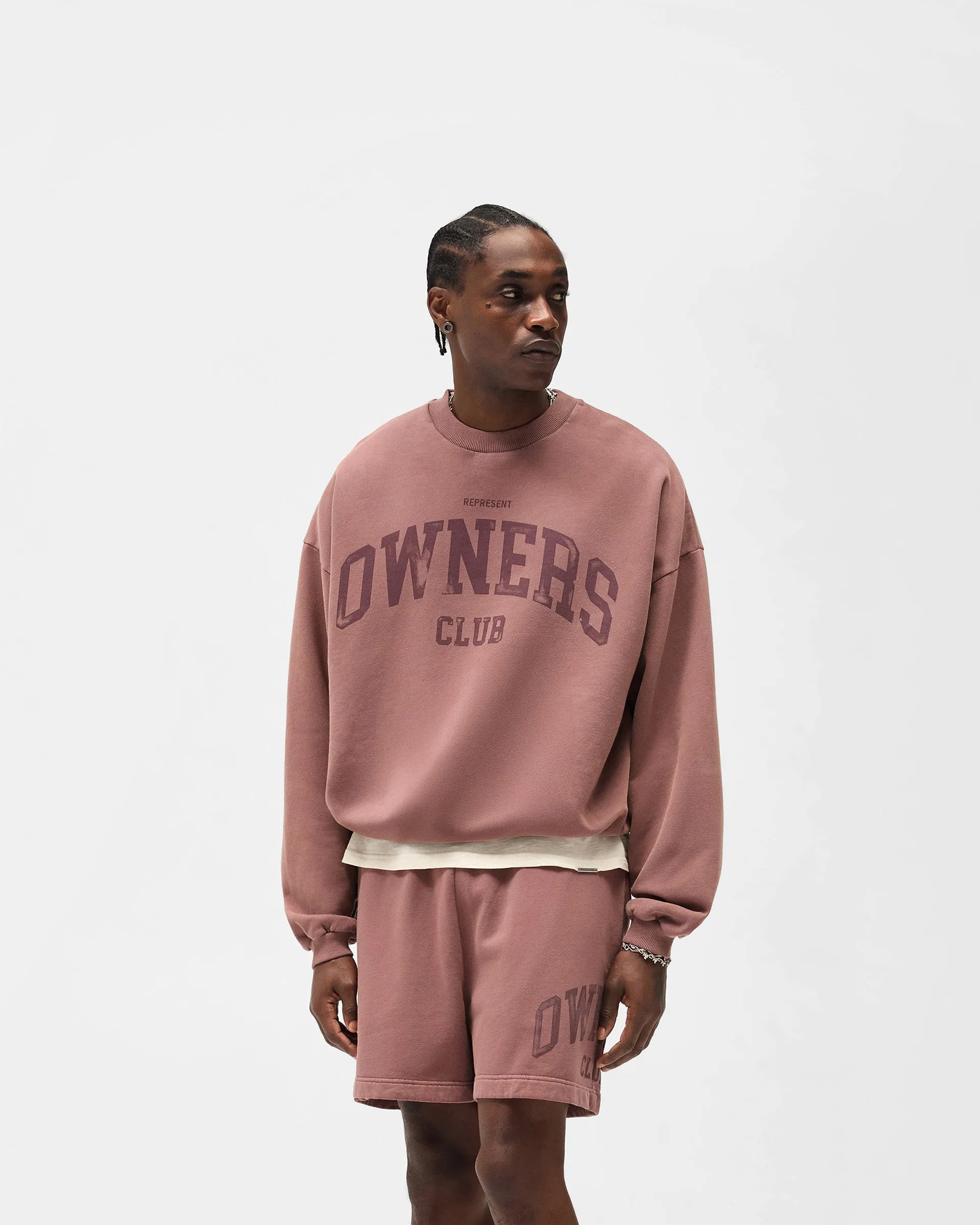 Relaxed Fashion Represent Owners Club Sweater - Smoked Rose
