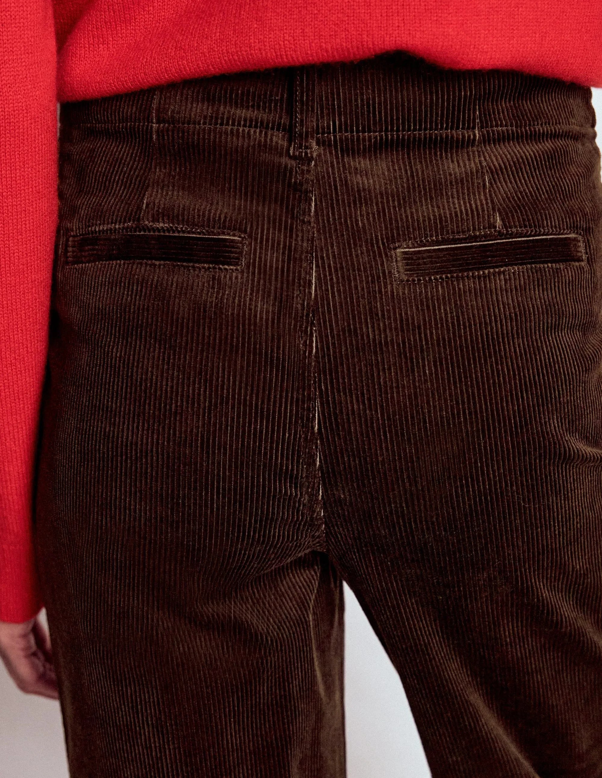 Sleek Appearance Primrose Cord Trousers-Espresso