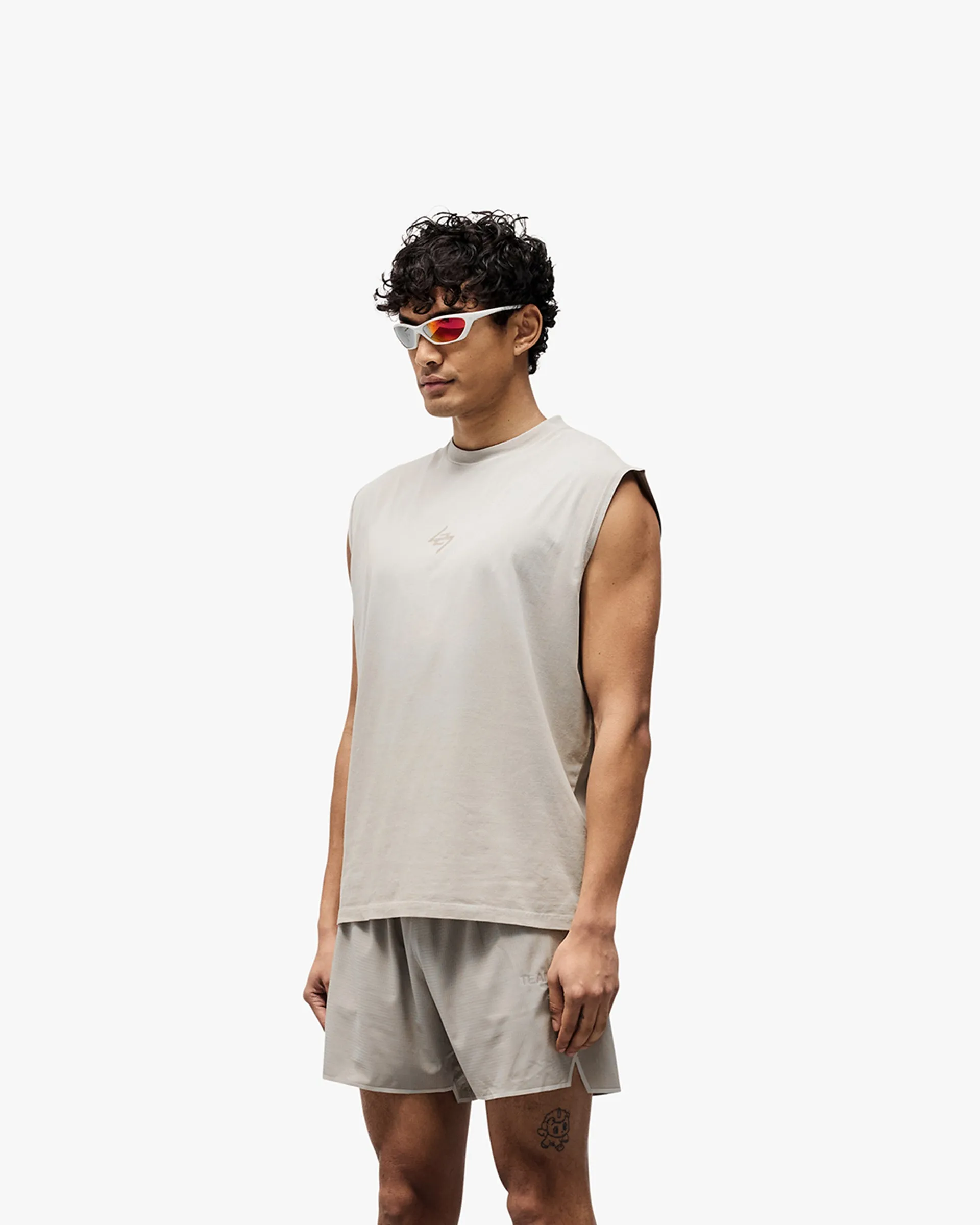Basic Piece 247 Motion Oversized Tank - Pebble