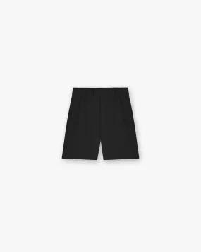 Adjustable drawstring Logo Yacht Short - Black