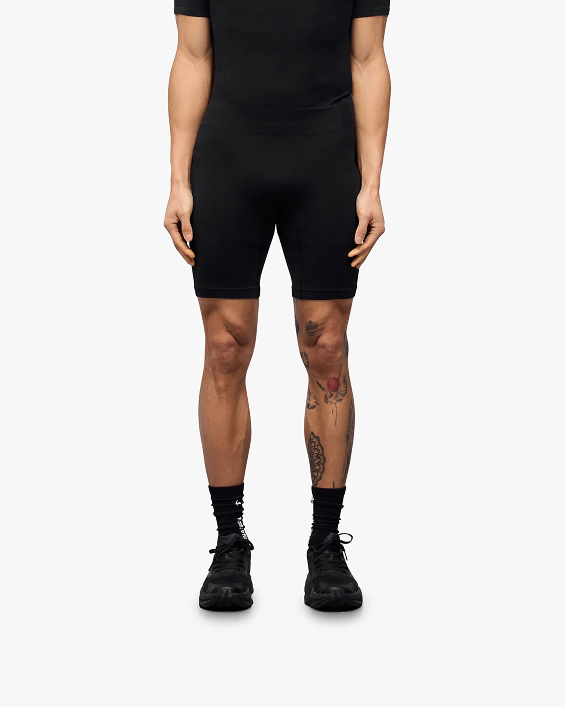 ZipperedSecurity Clean Aesthetic 247 DNA Seamless Shorts - Black