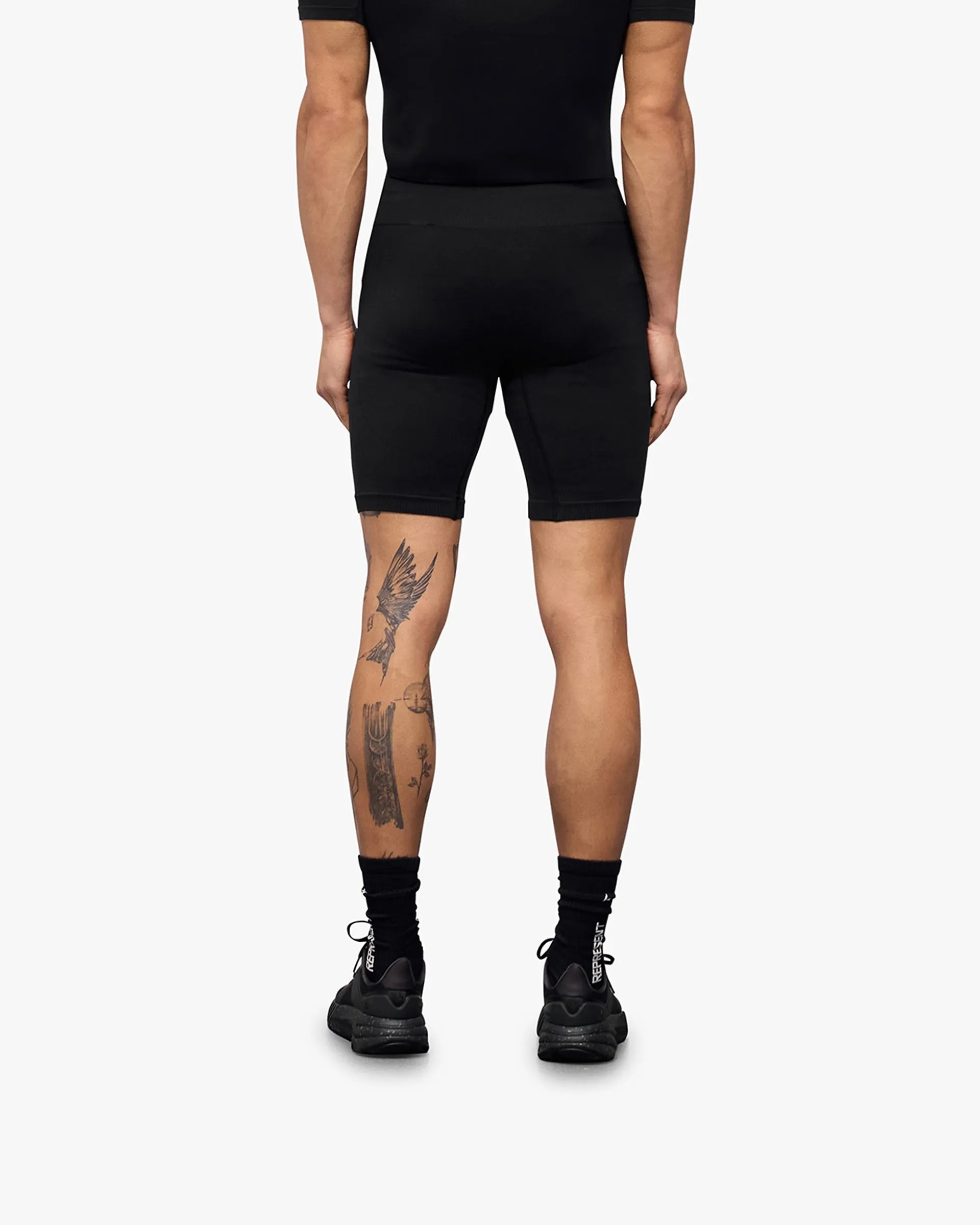 247 DNA Seamless Shorts - Black Eco Friendly Material Travel Shorts
